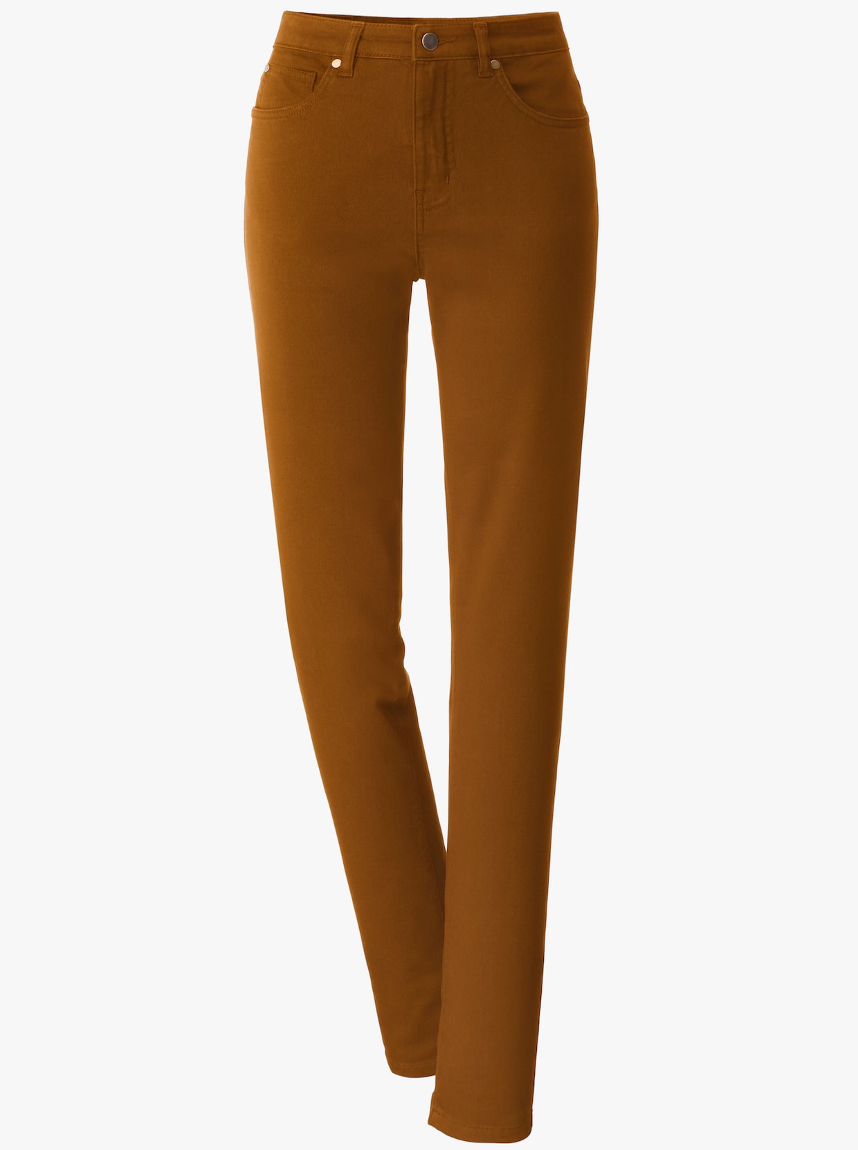 5-pocketjeans - cognac