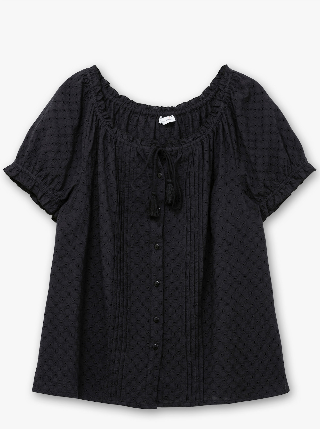 sheego by Joe Browns Blouse met korte mouwen - zwart