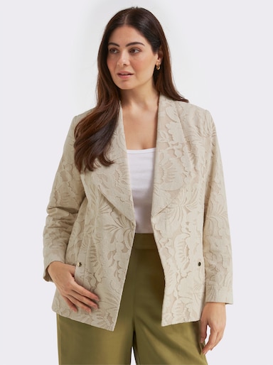 sheego Jacke in offener Form - champagner