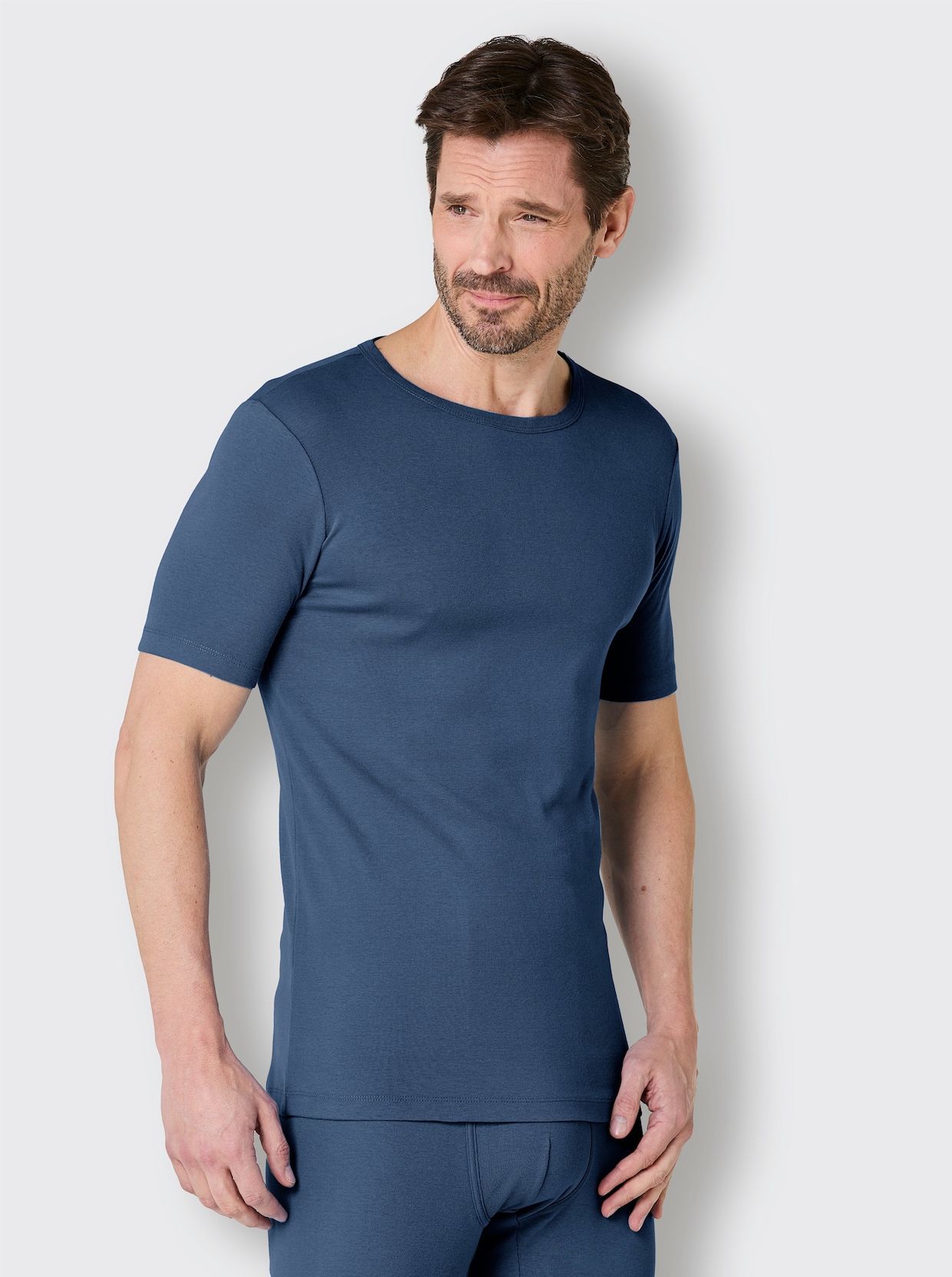 wäschepur men shirt - donkerblauw