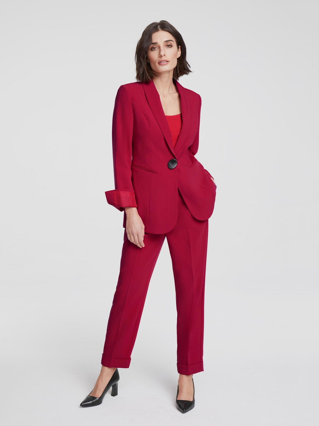 Ashley Brooke Blazer - tomatenrot