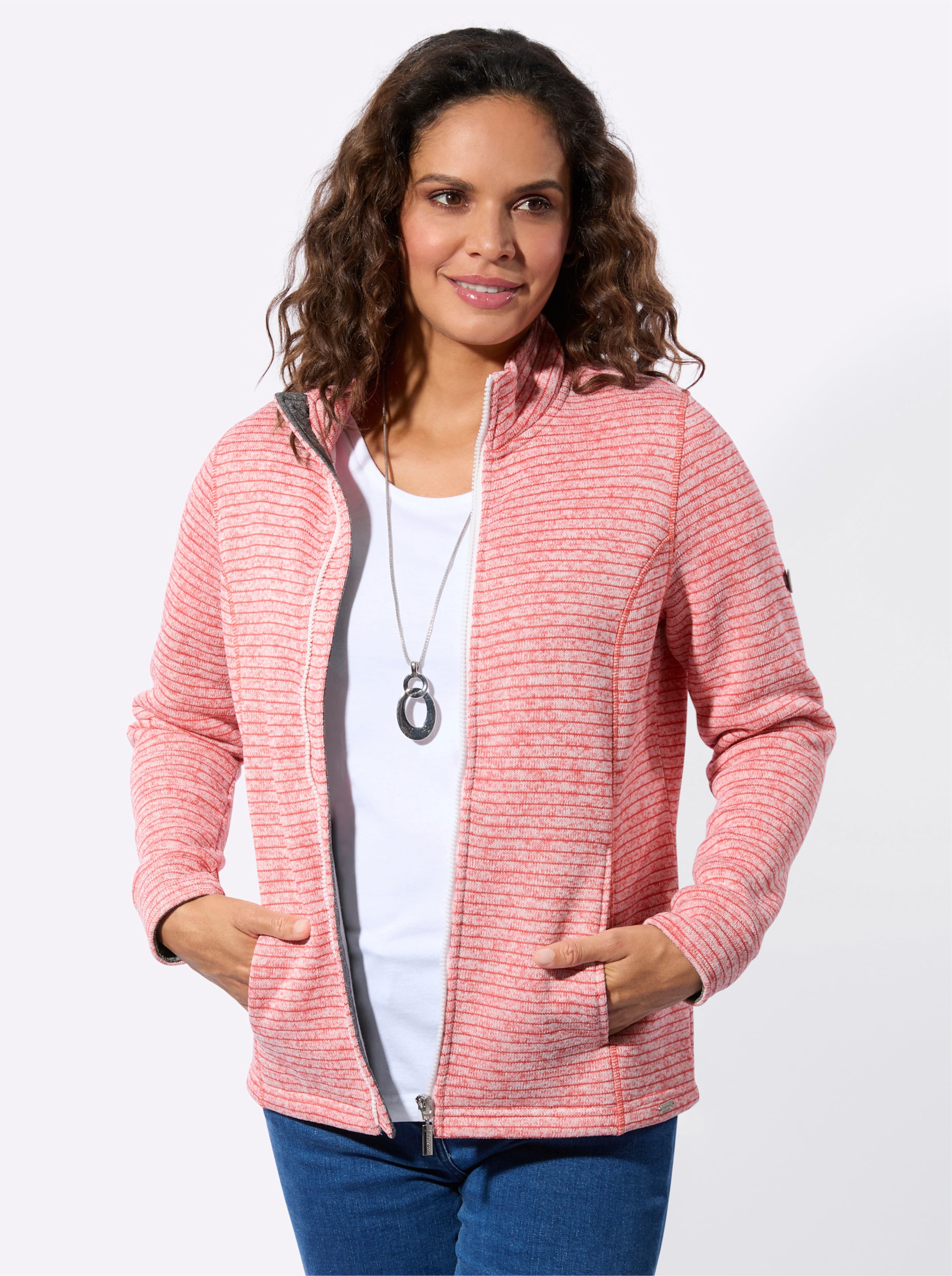 Strickfleecejacke