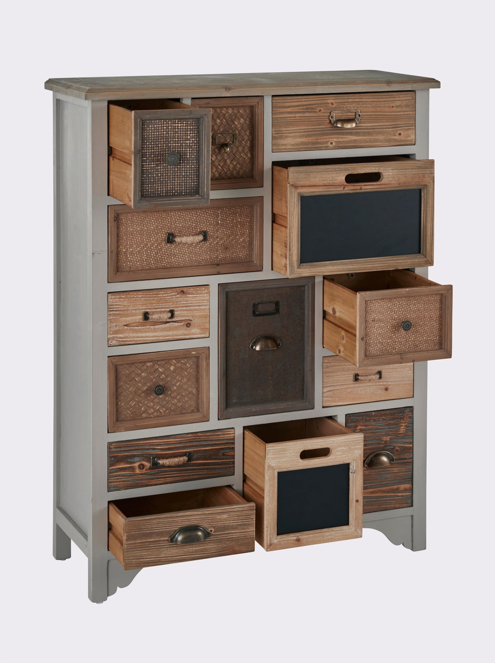 Impressionen Kommode - grau-natur