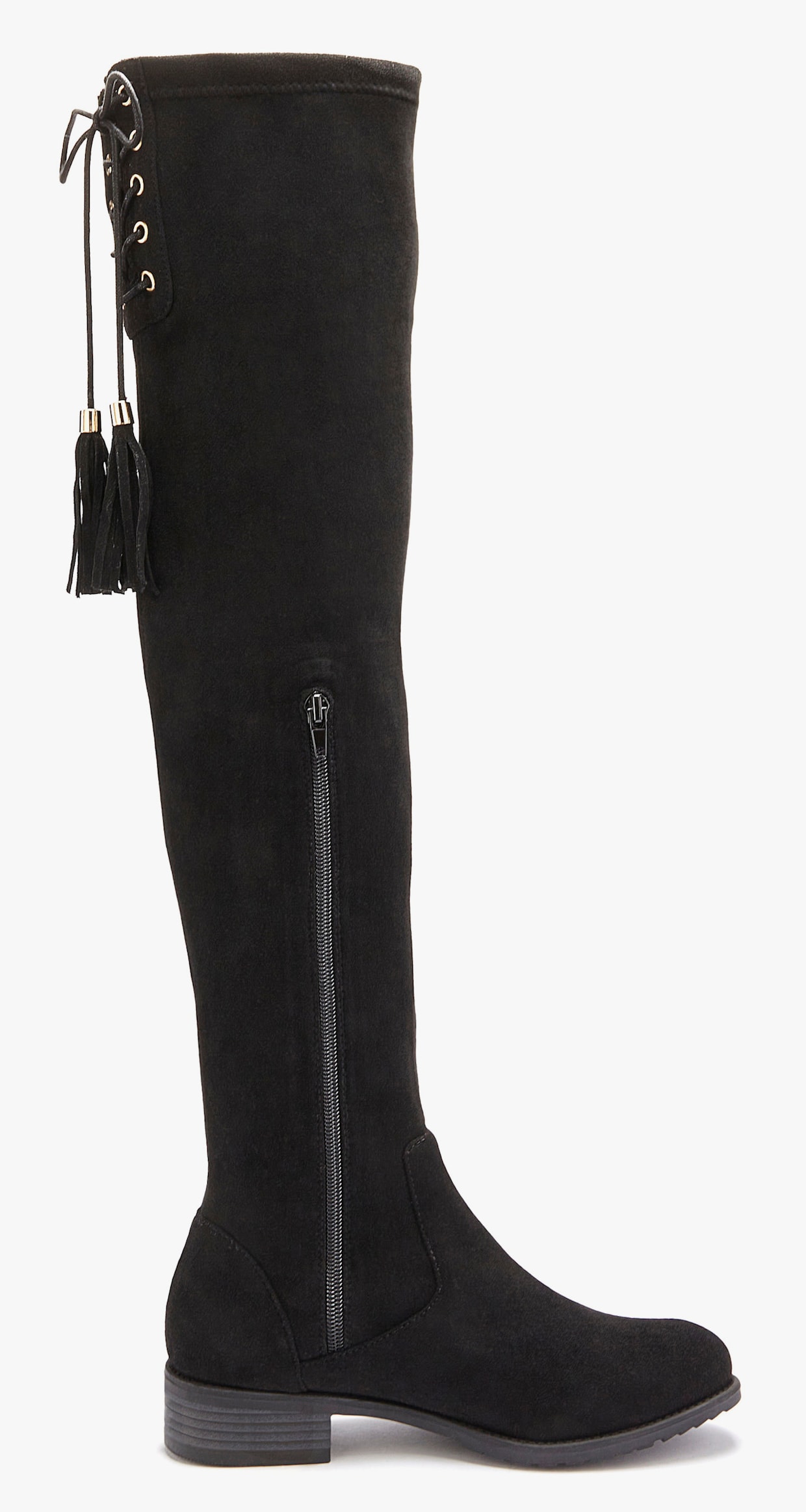 LASCANA Overkneestiefel - schwarz