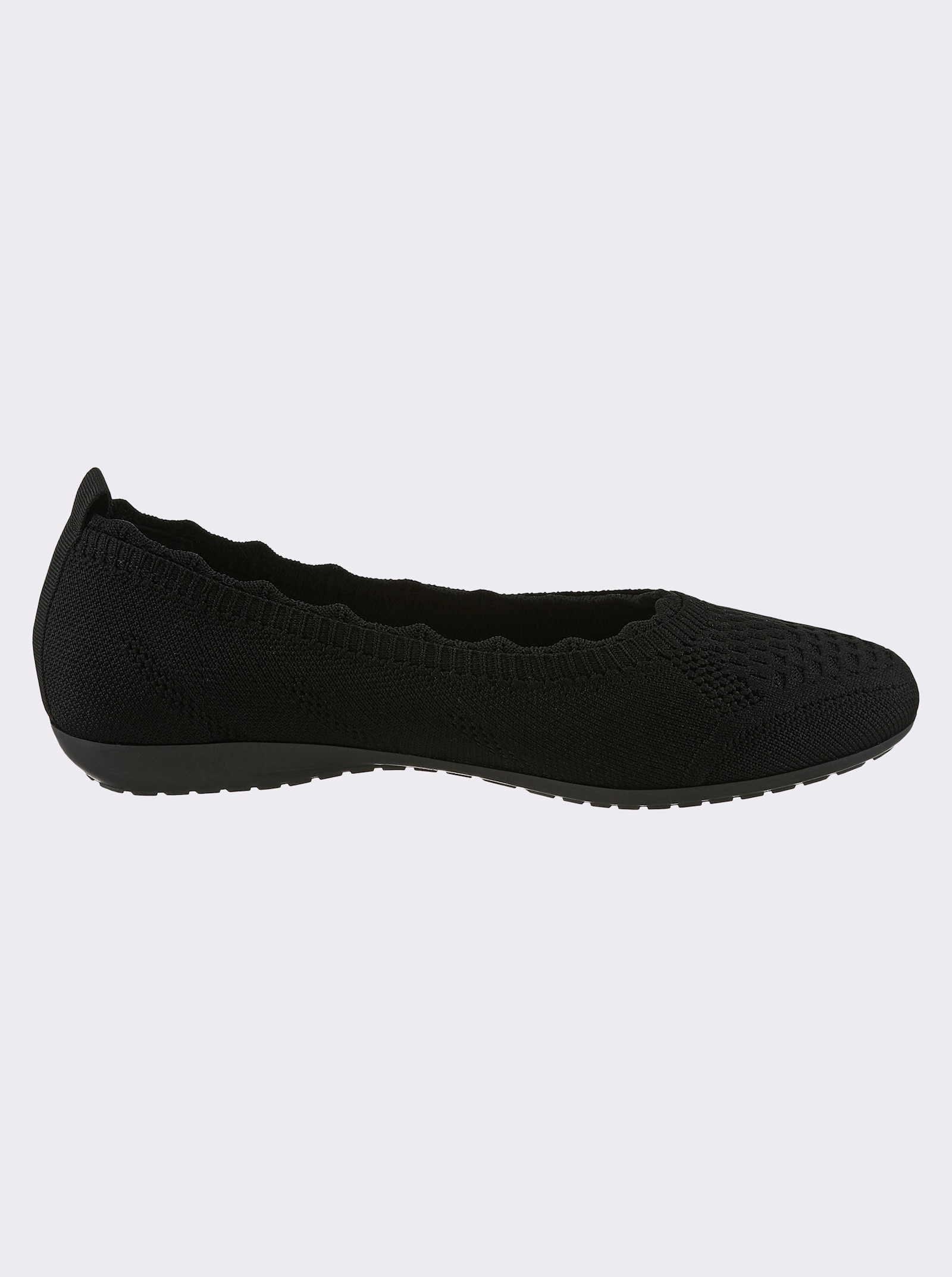 airsoft modern+ Slipper aus weichem Textil - schwarz