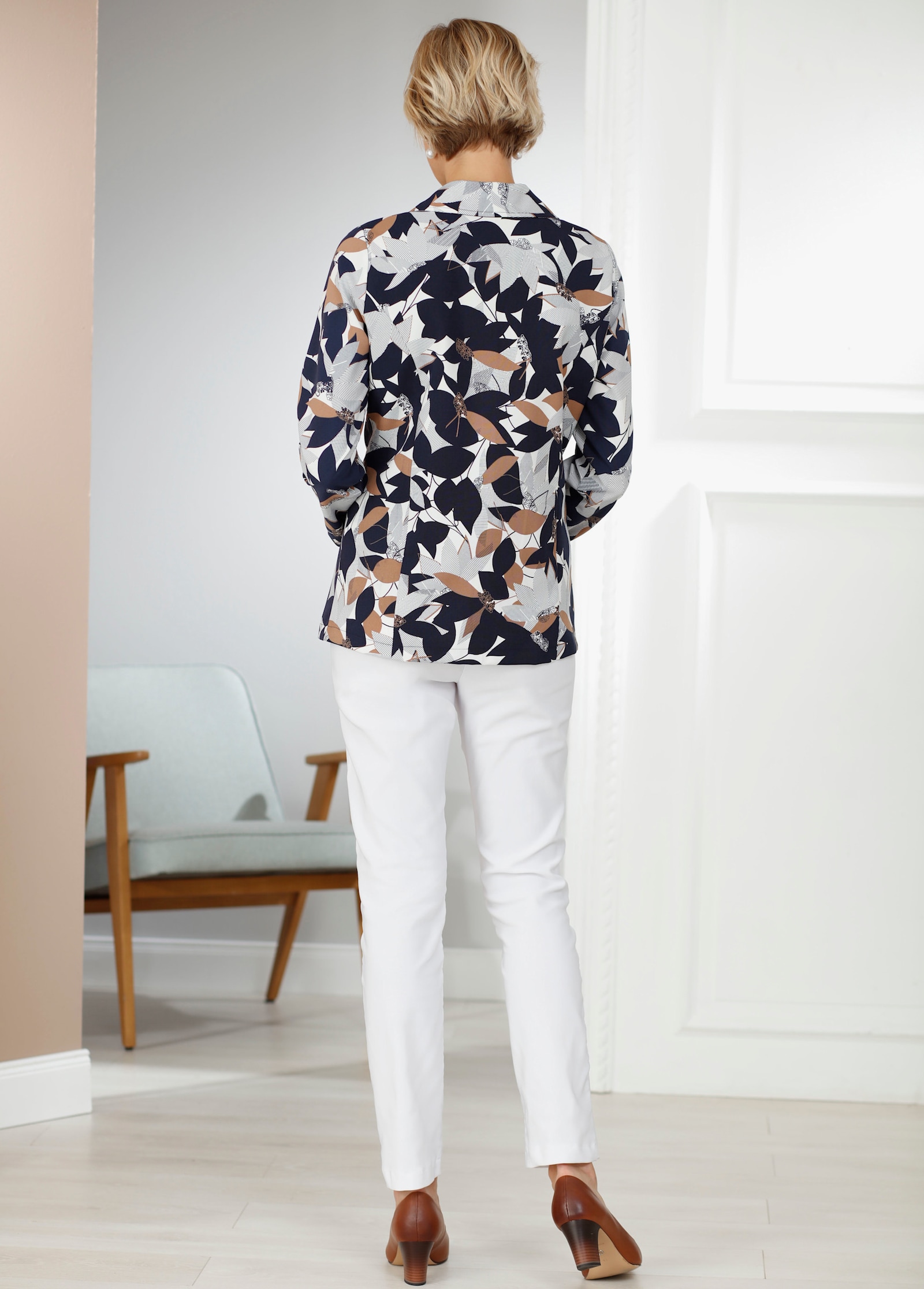 Stretch-Hose mit innenliegendem Dehnbund - weiss