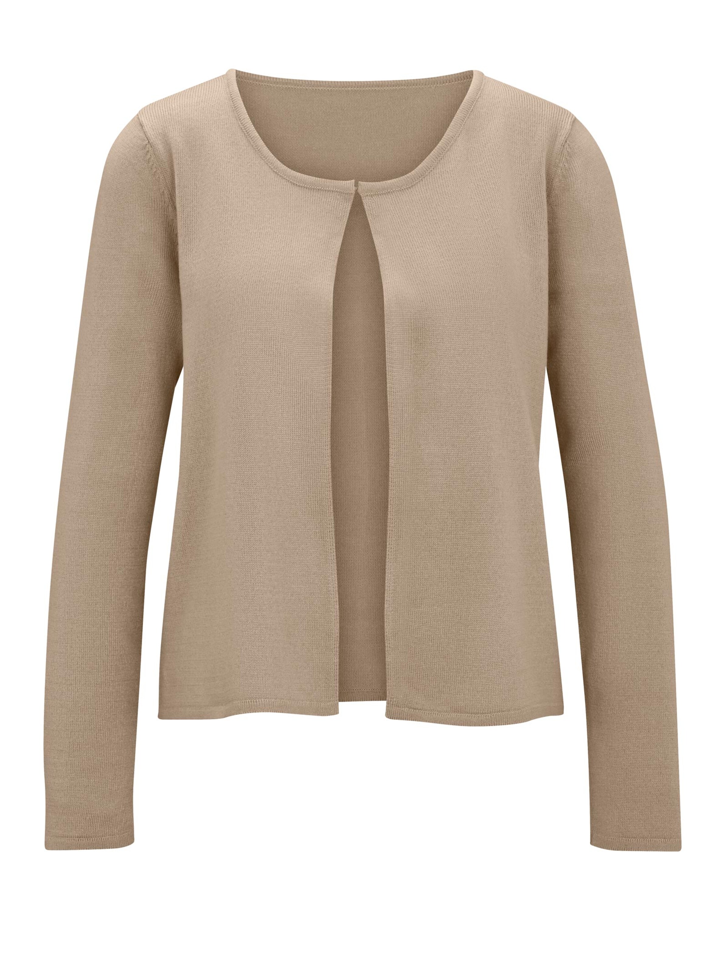 Strickjacke - beige