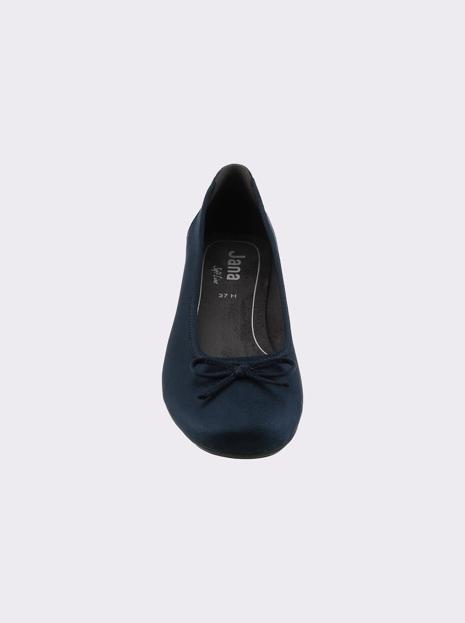Jana Ballerina voor brede voeten - donkerblauw