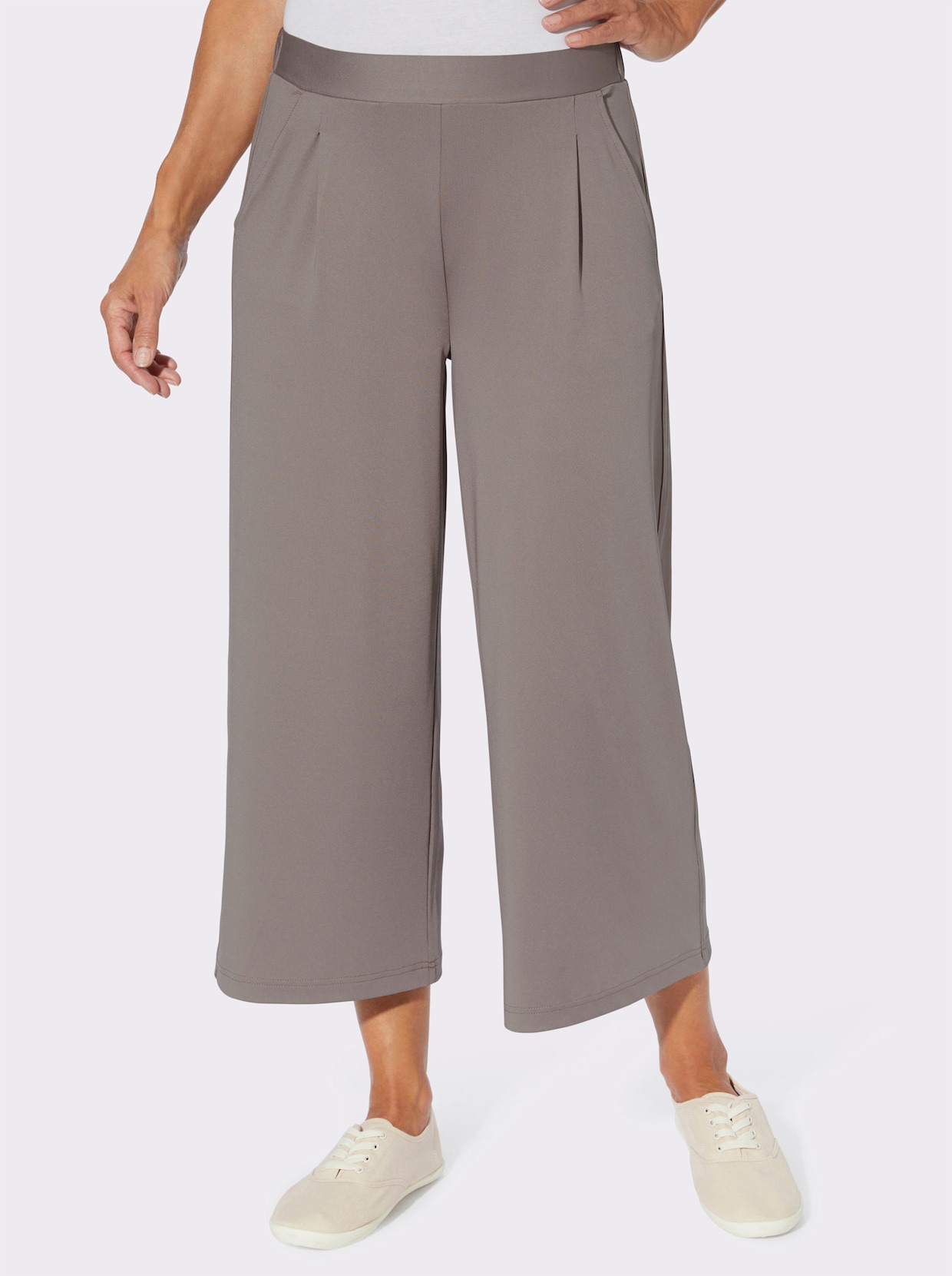 Kalhoty culotte - taupe