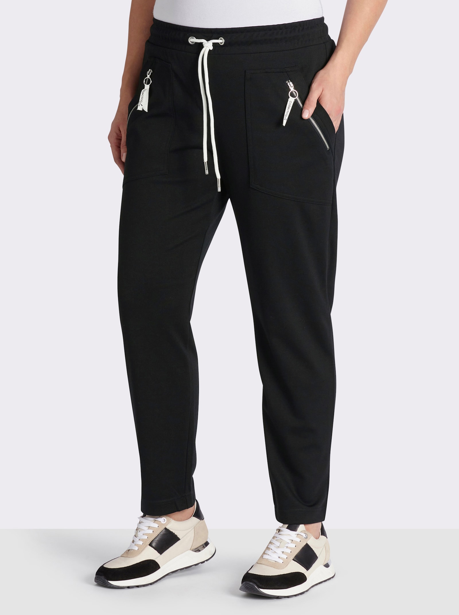 Schlupfhose in Stretch-Qualität - schwarz