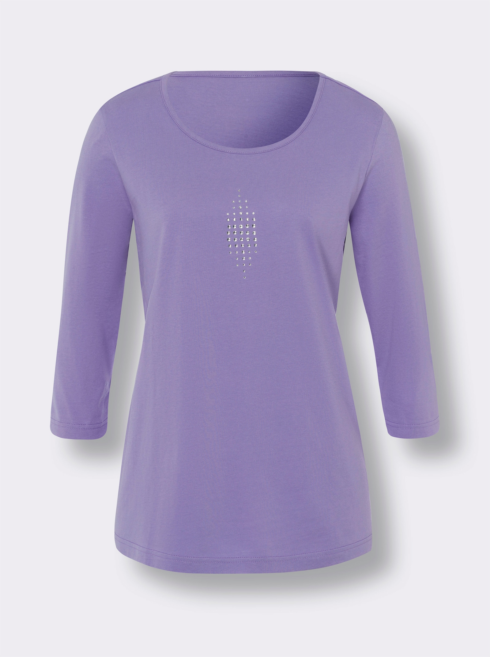 Tričko s 3/4 rukávem v balení po 2 ks - šampaňská + levand.