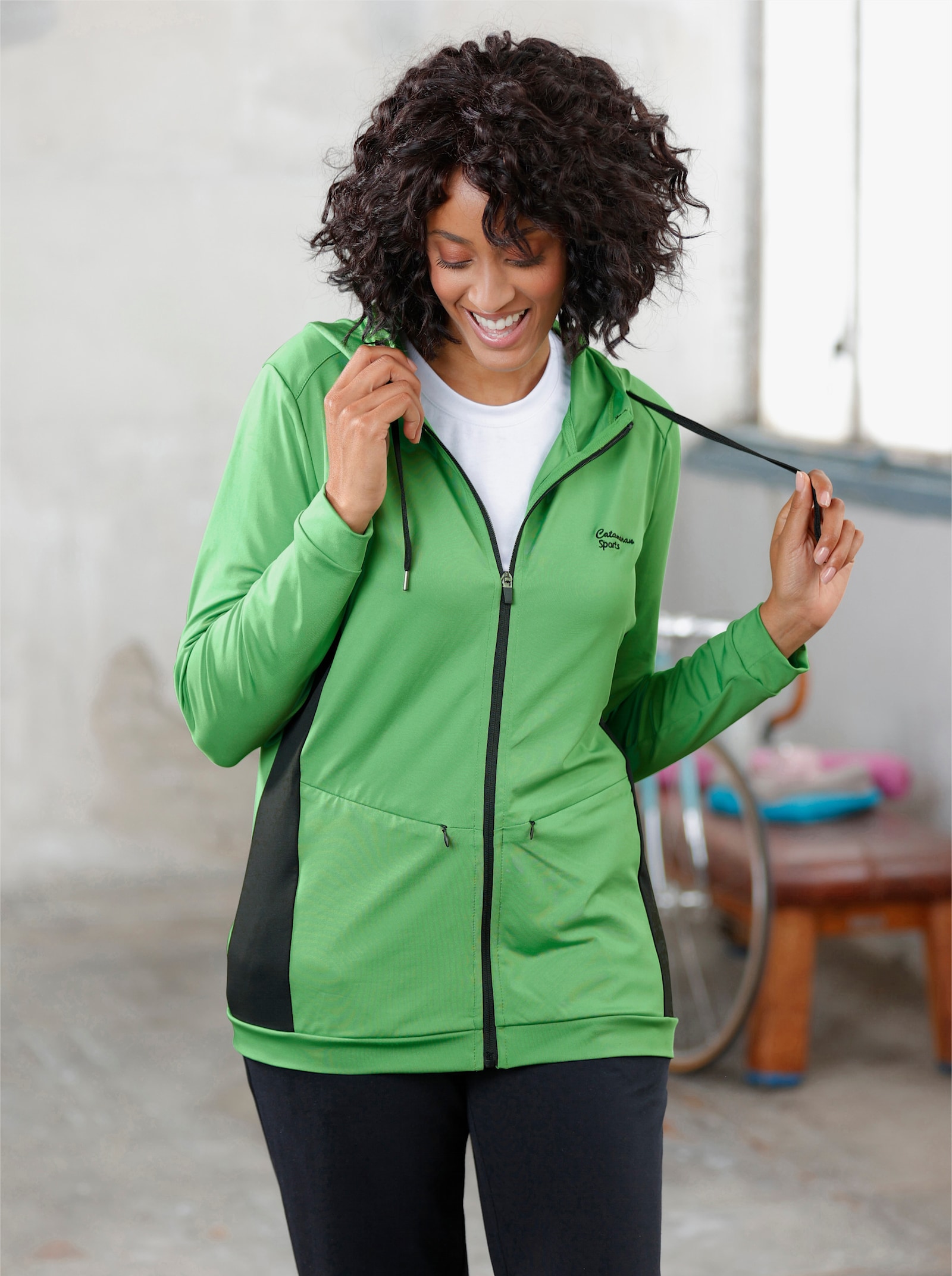 Catamaran Sports Funktionsjacke in schnell trocknender Qualität - apfel