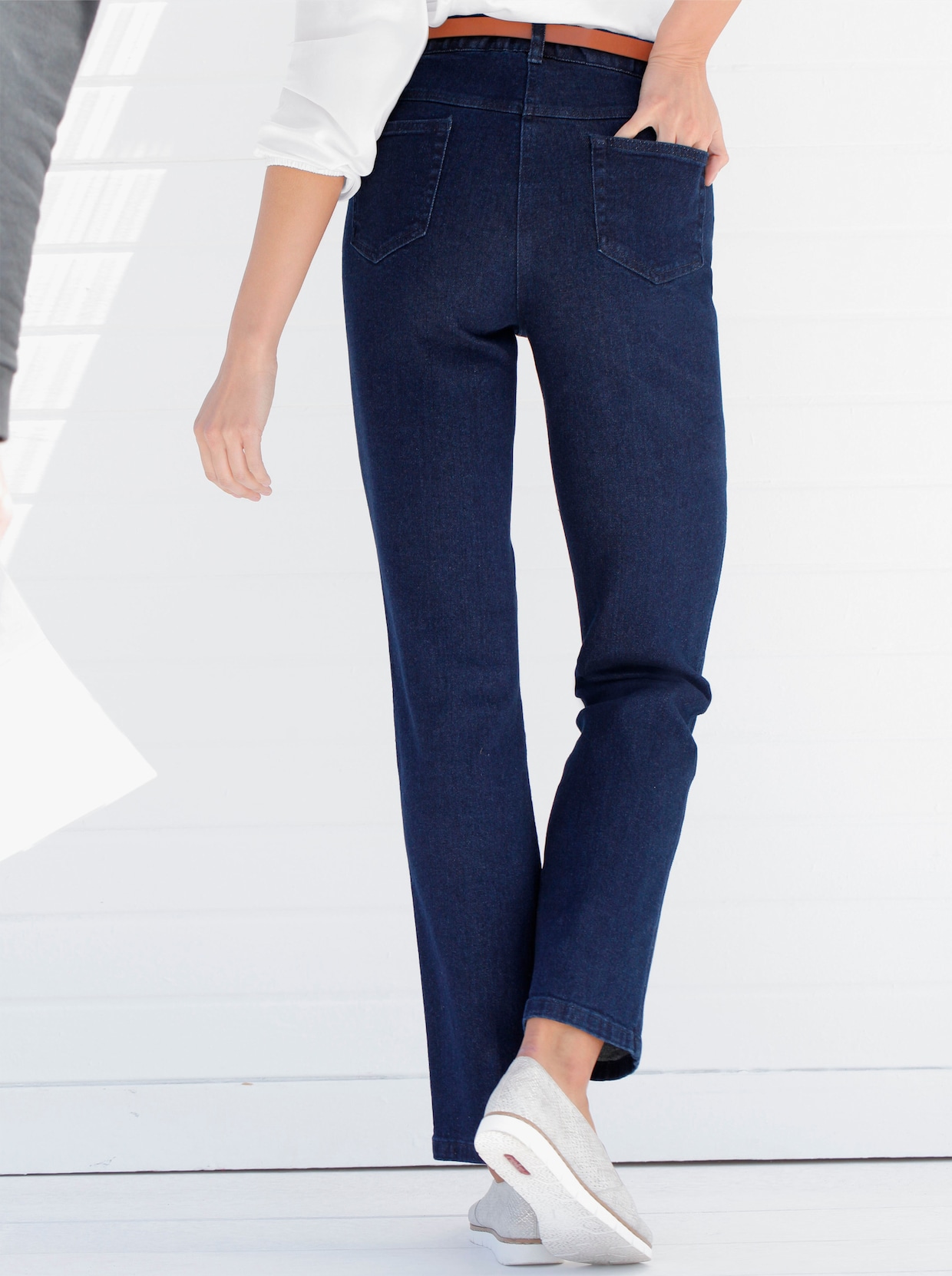 5-pocketjeans - dark-blue