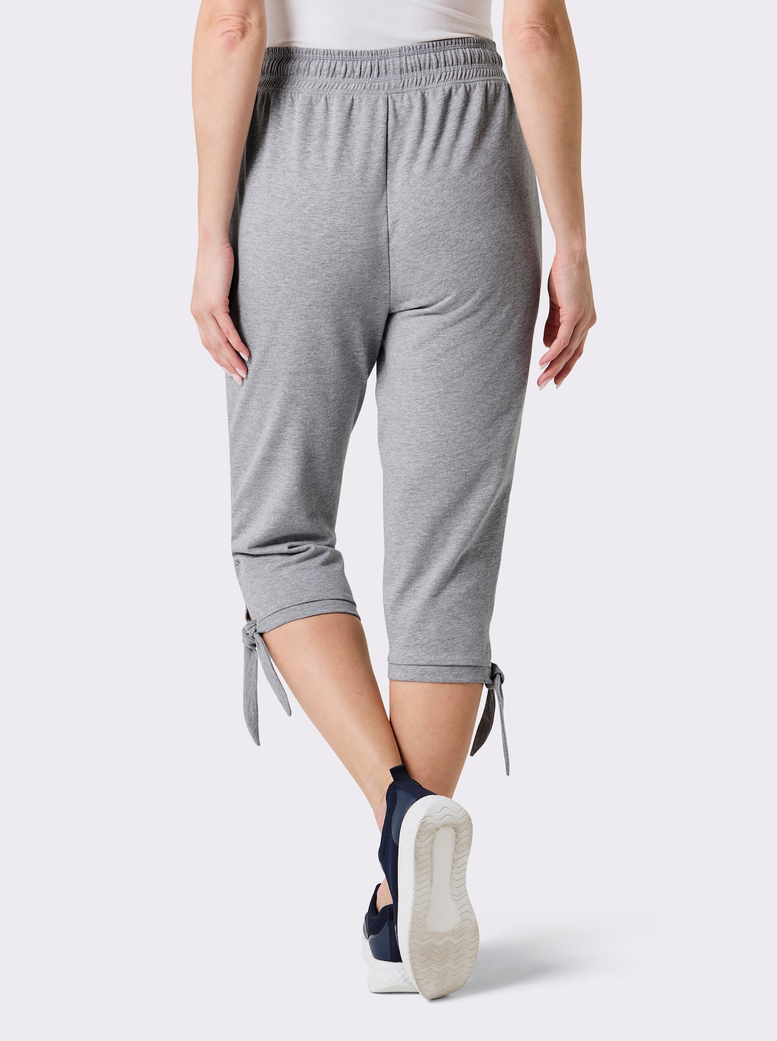 Catamaran Sports Vrijetijdsbroek met lus op de pijpzoom - grijs gemêleerd