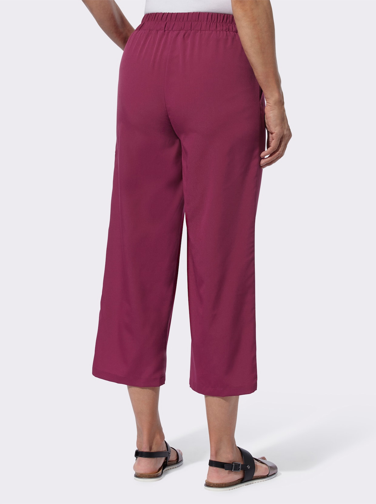 Culotte - fuchsia-moos-gestreift + malve