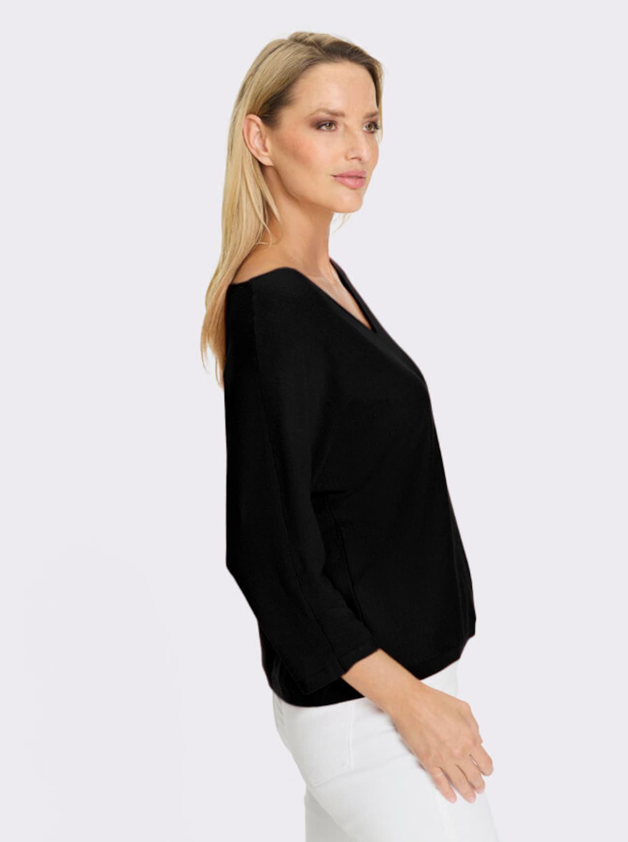 heine 3/4 Arm-Pullover - schwarz