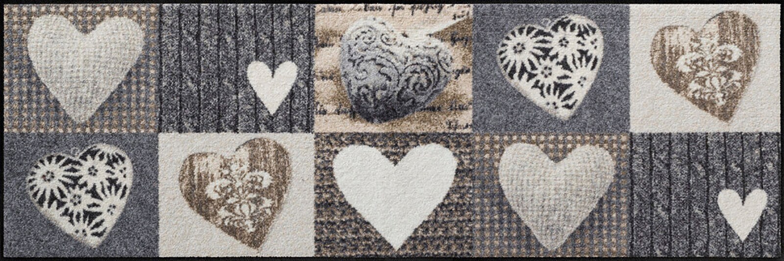 Salonloewe Fußmatte - grau-beige