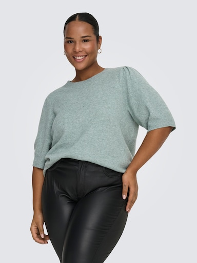 ONLY CARMAKOMA Strickpullover - chinois green detail:melange