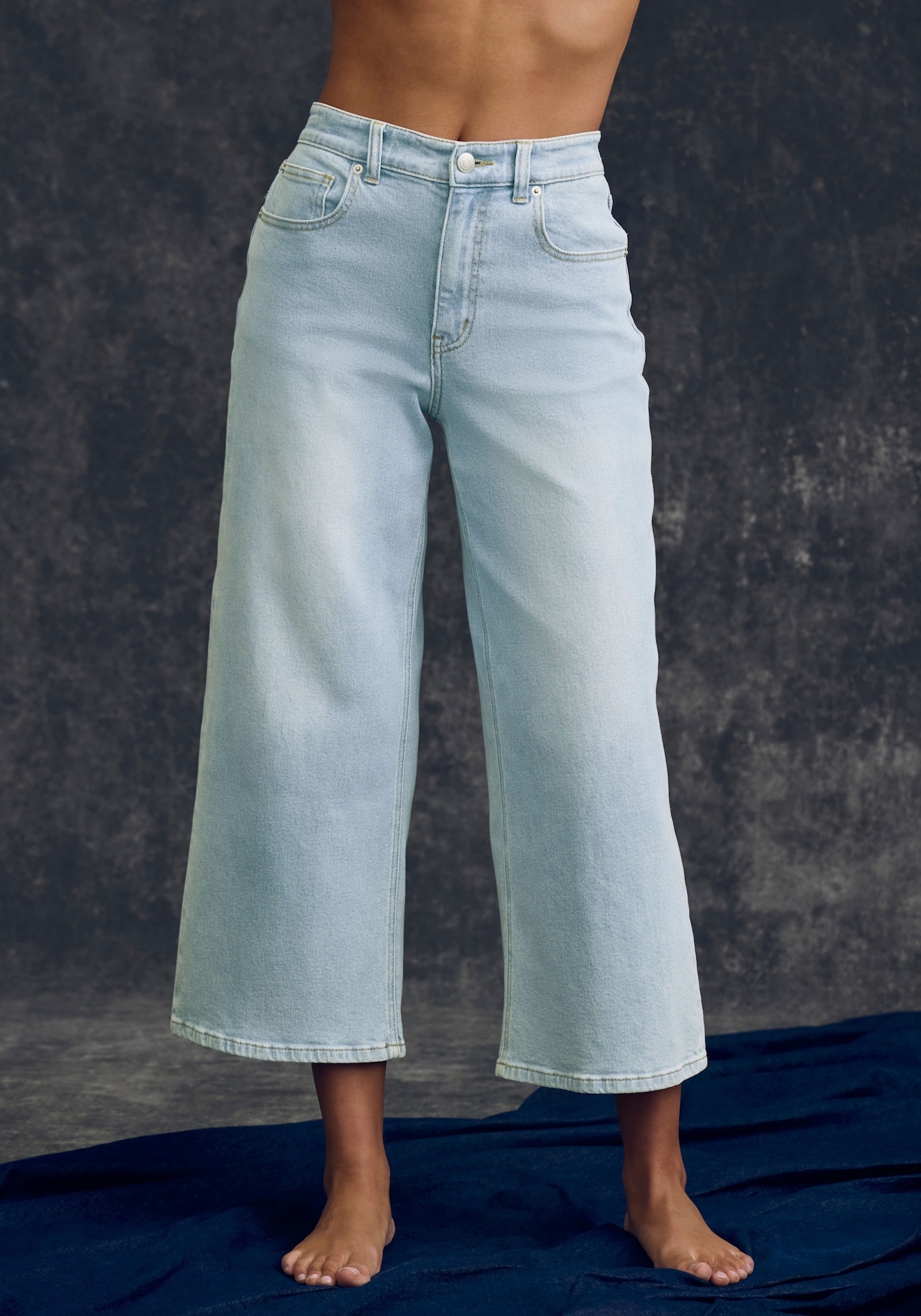 LASCANA 7/8-jeans - light blue washed