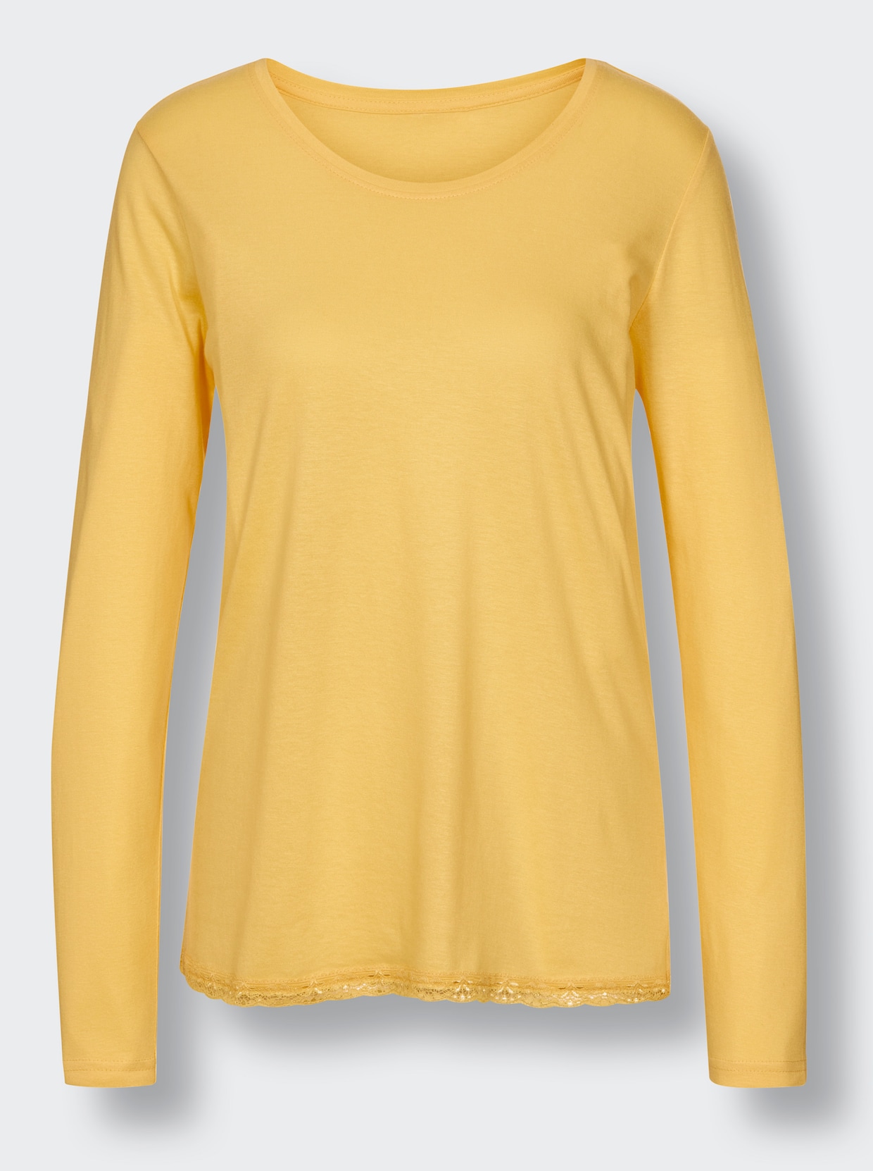 wäschepur Schlafanzug-Shirt - gelb
