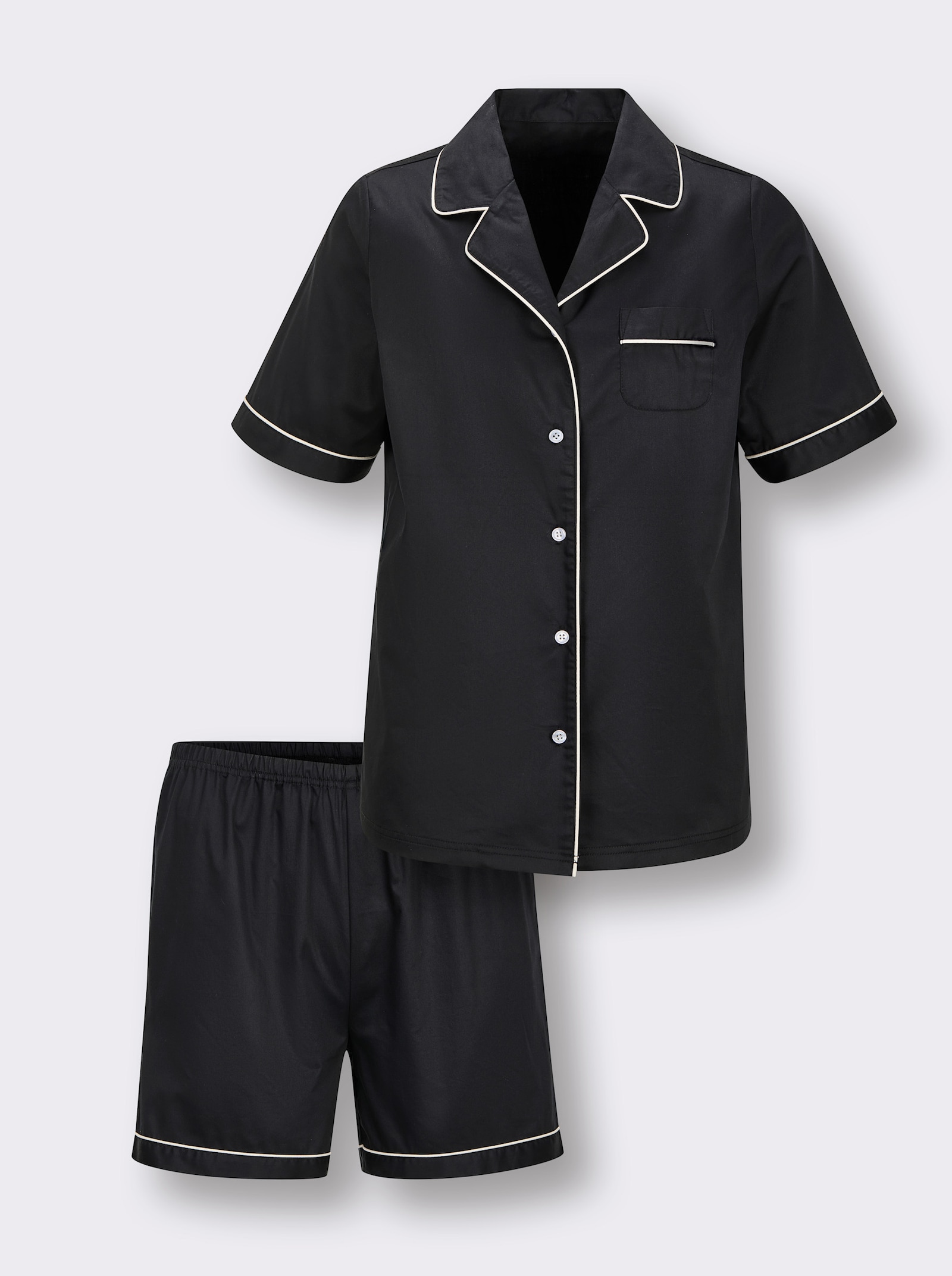 wäschepur Pyjama court - noir