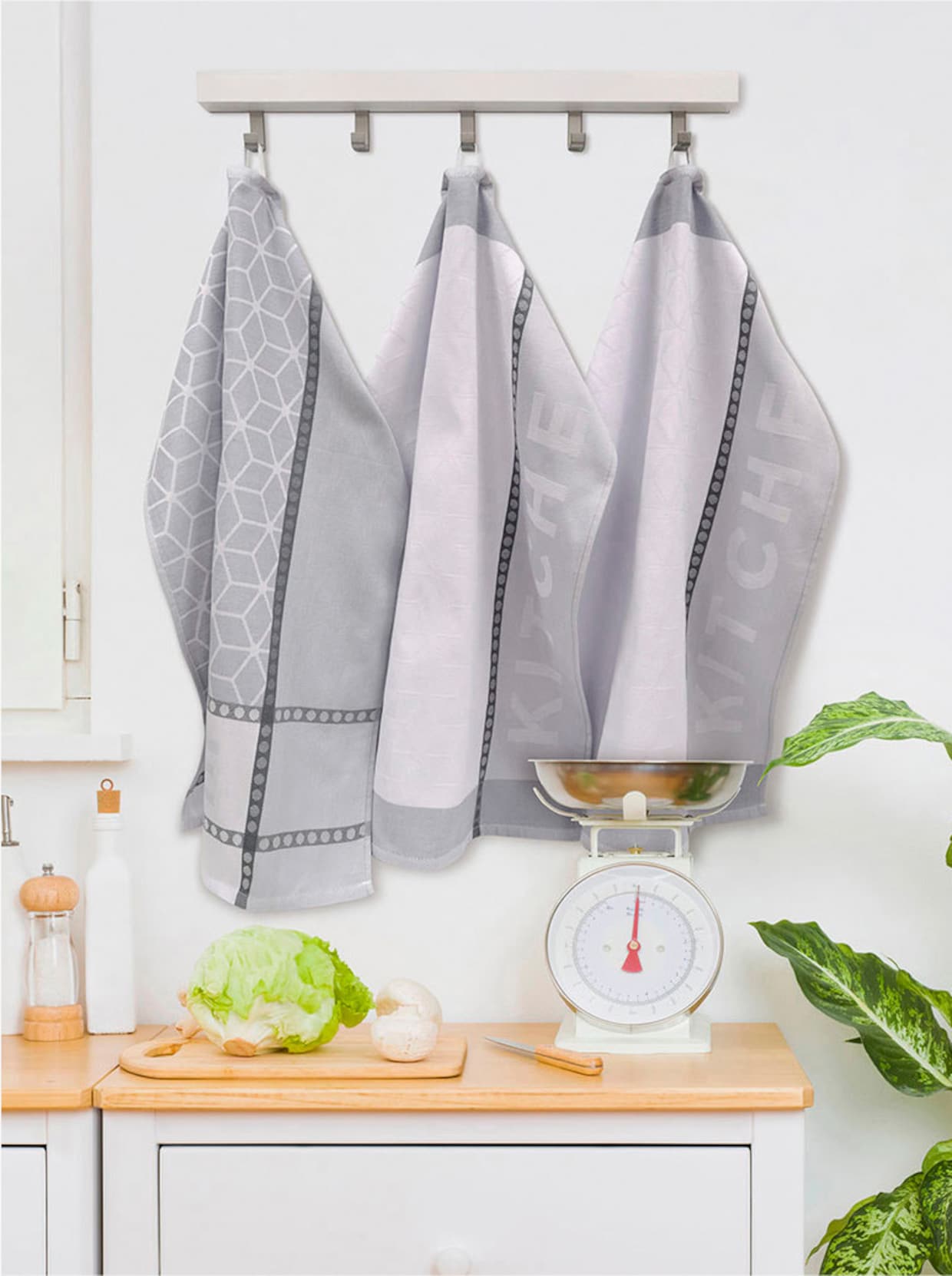 Geschirrtücher - grau