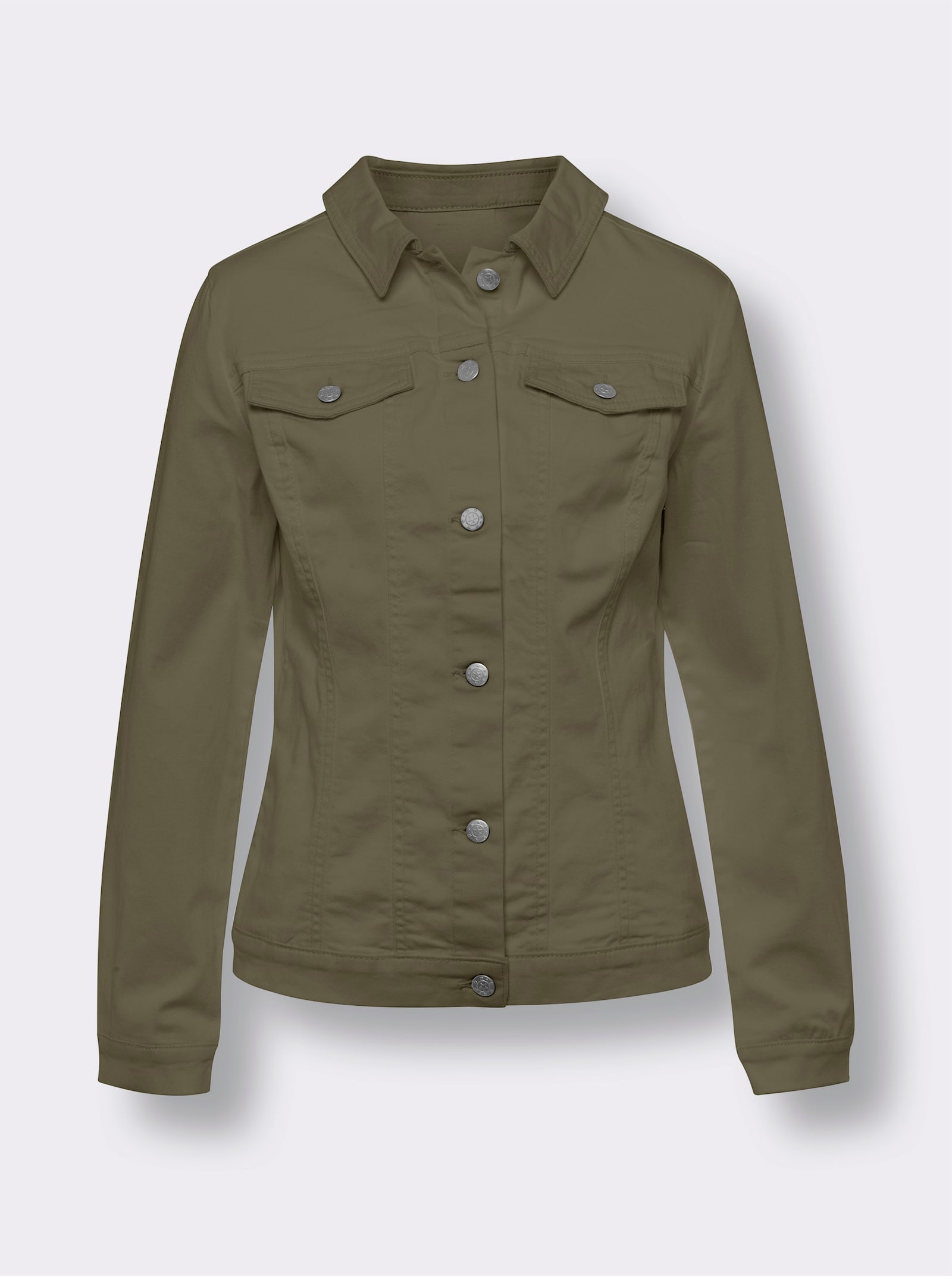 heine Jacke mit Hemdkragen - khaki