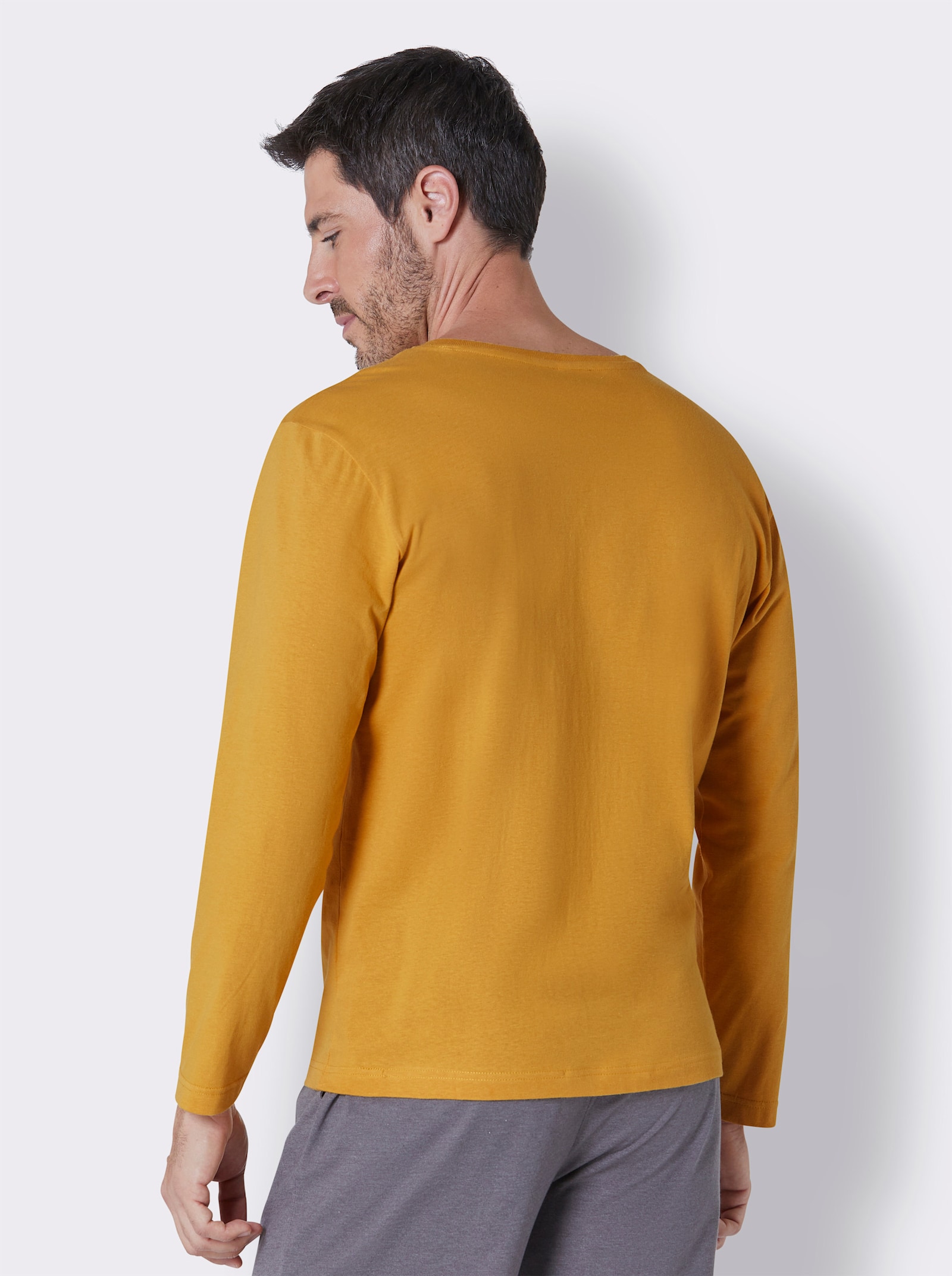 wäschepur men Pyjama-Shirt - oker