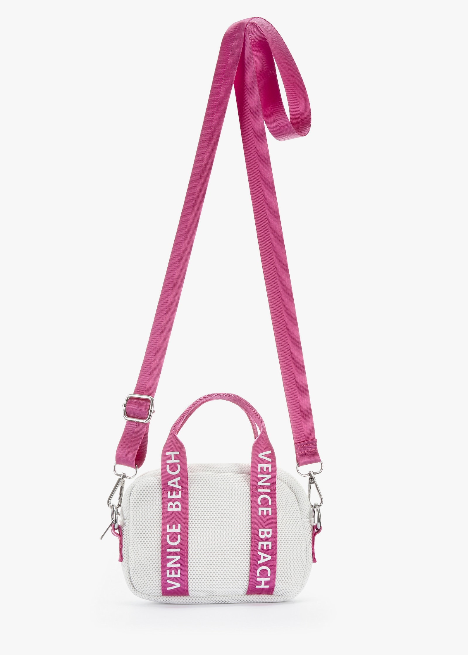 Venice Beach Umhängetasche - weiß/pink