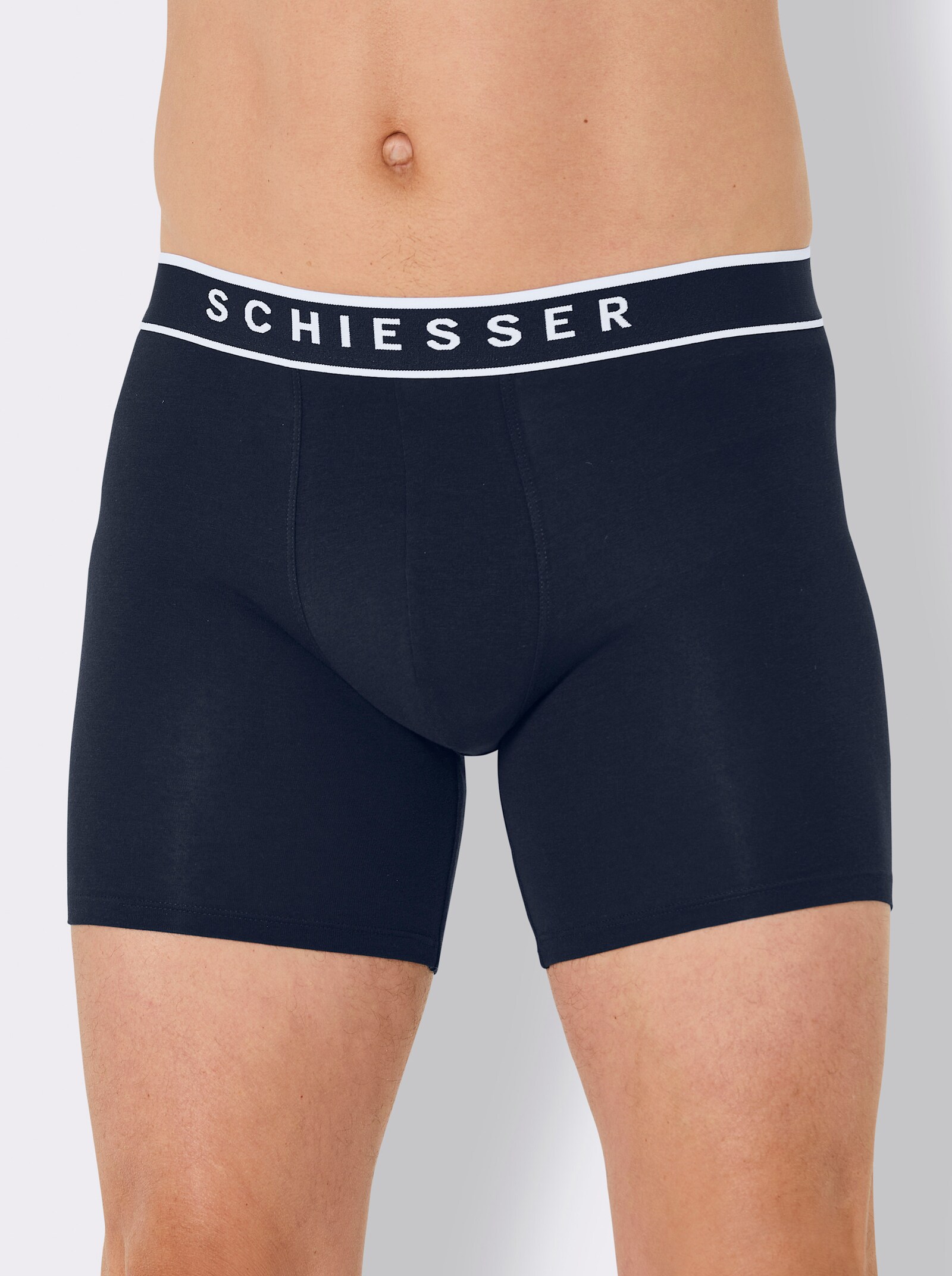 Schiesser Longpanty aus Single-Jersey - marine