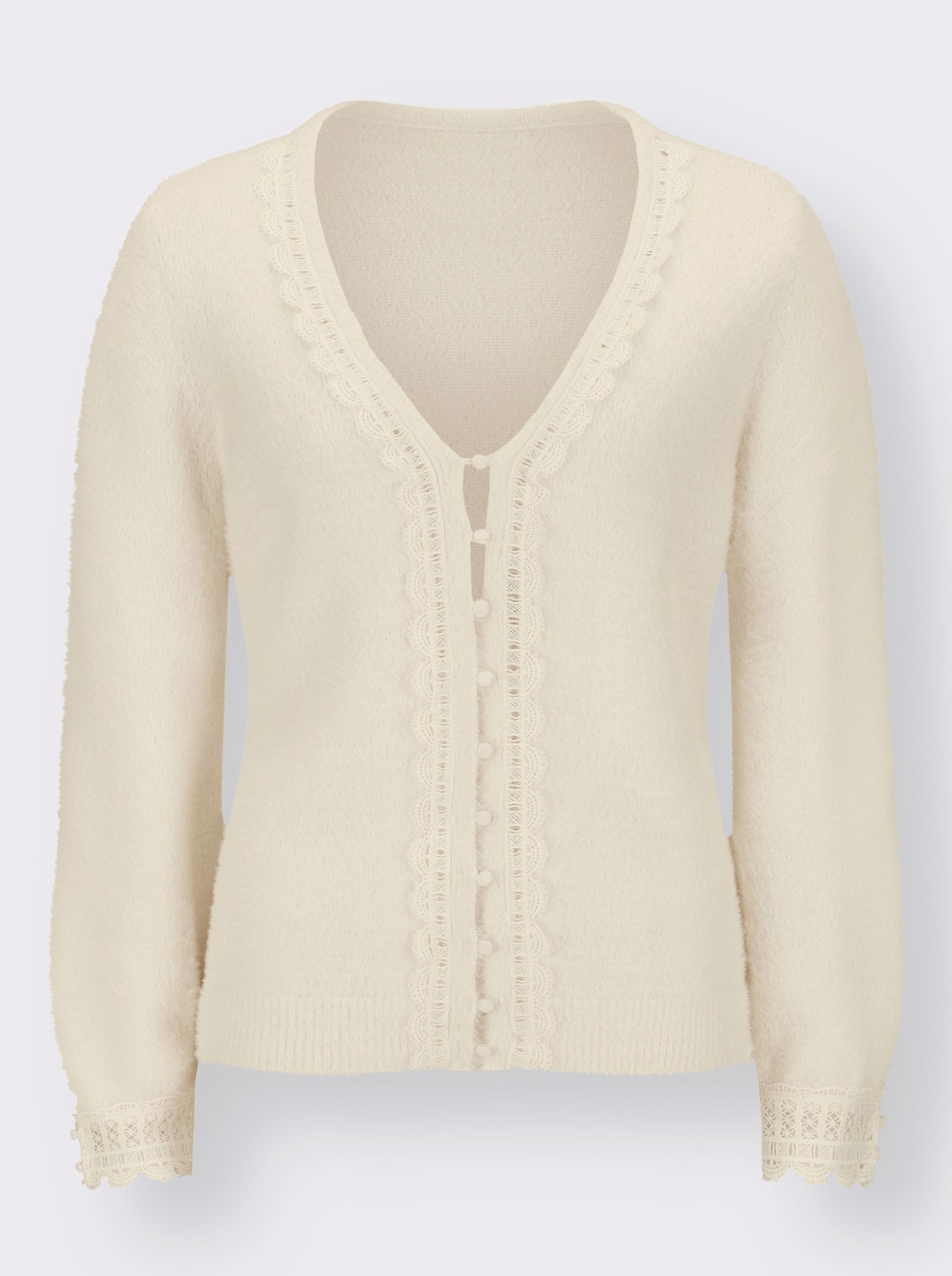 Strickjacke - champagner