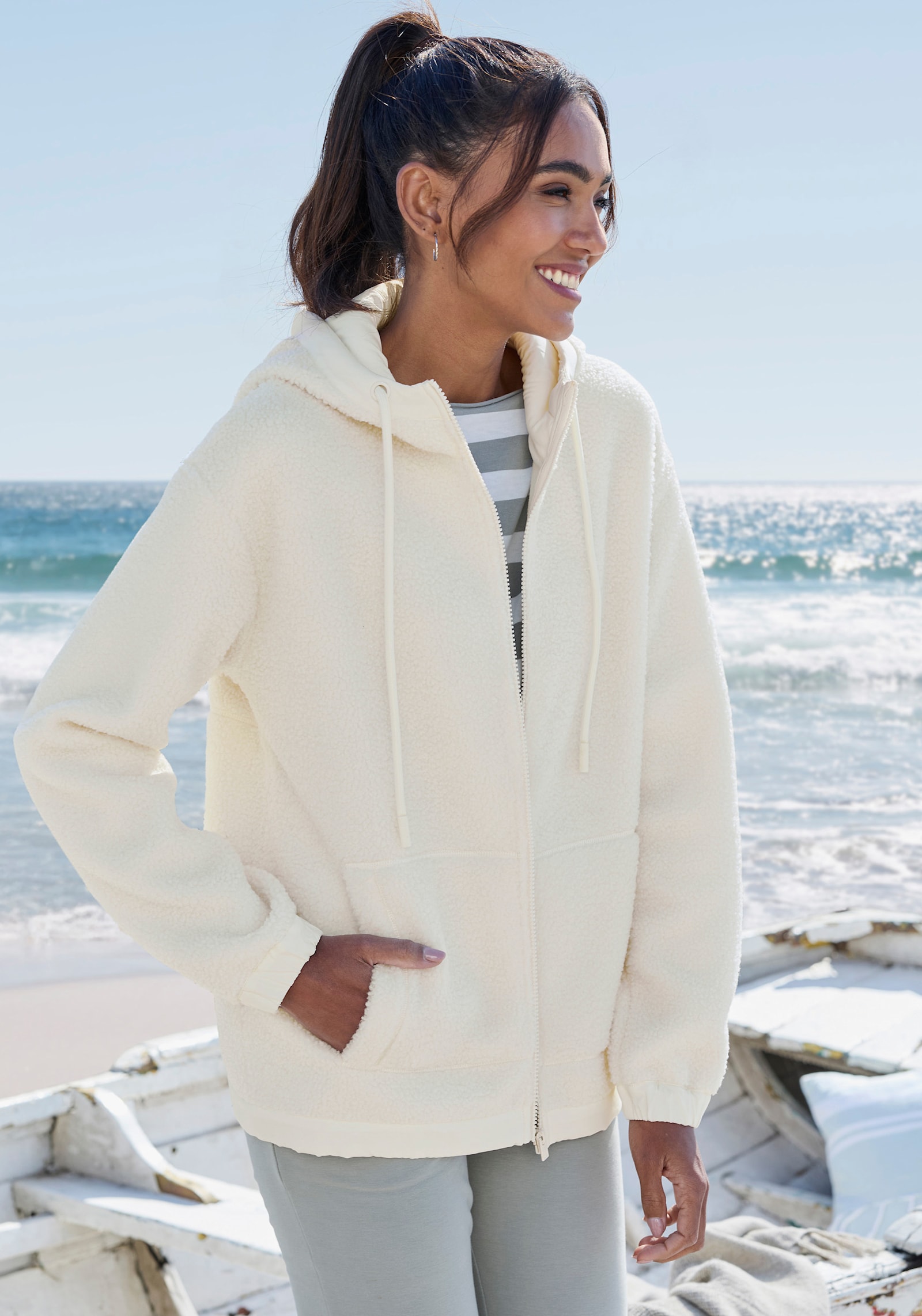 Elbsand Fleecejacke - creme