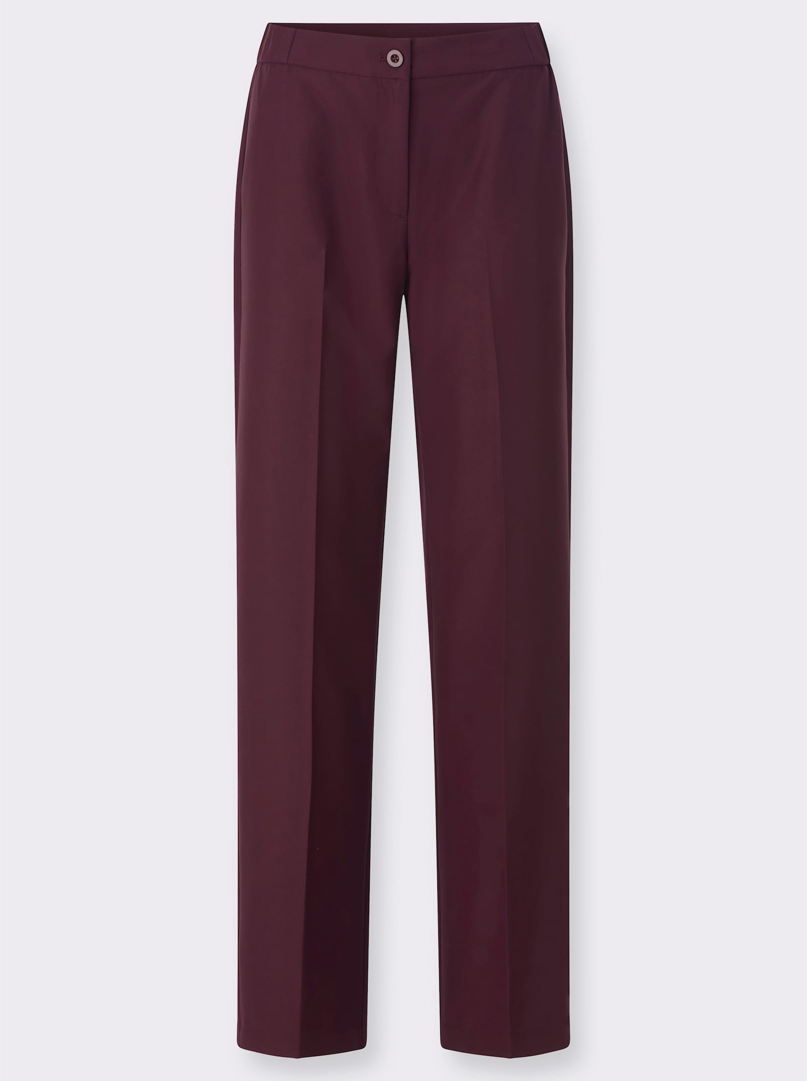 Hose in weitem Schnitt - burgund