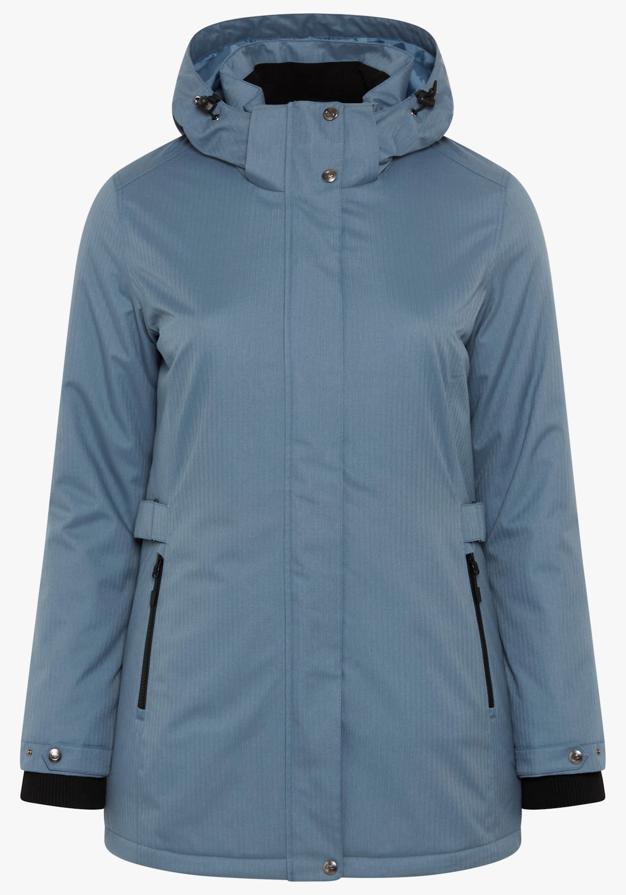 Funktionsparka - grau-blau