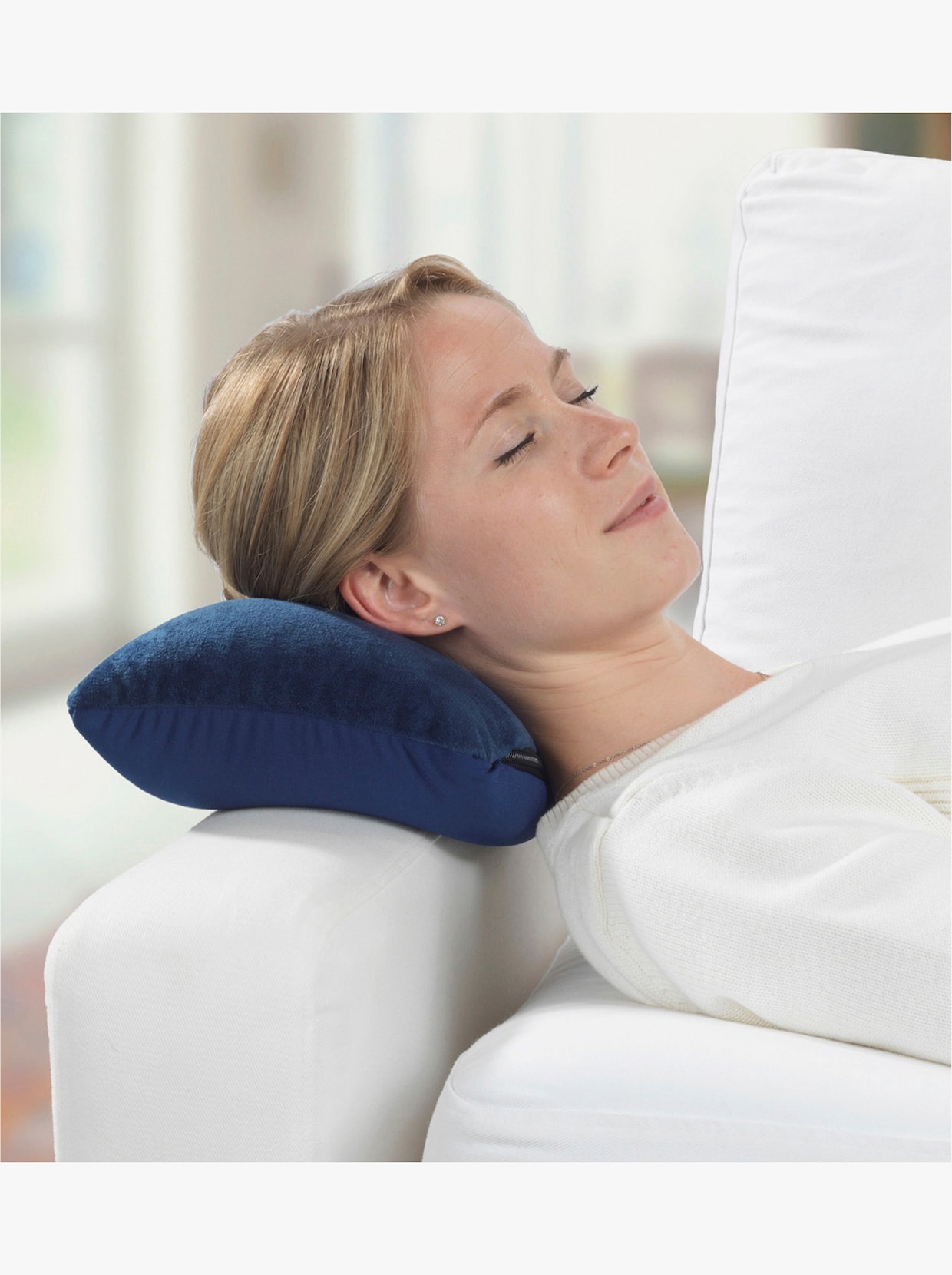 heine home Coussin nuque - bleu