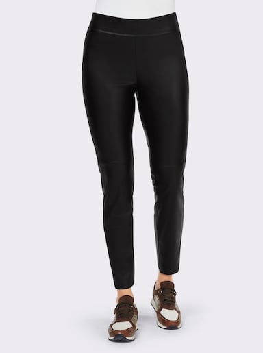 heine Pantalon en synthétique à la coupe flatteuse - noir