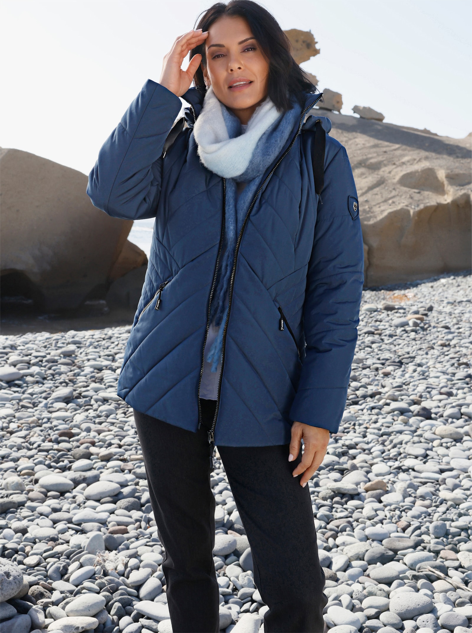 Steppjacke - dunkelblau