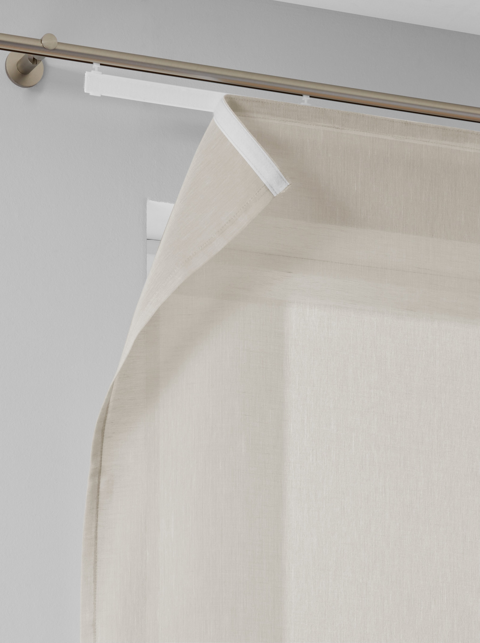 heine home Schiebevorhang in Leinen-Optik - beige