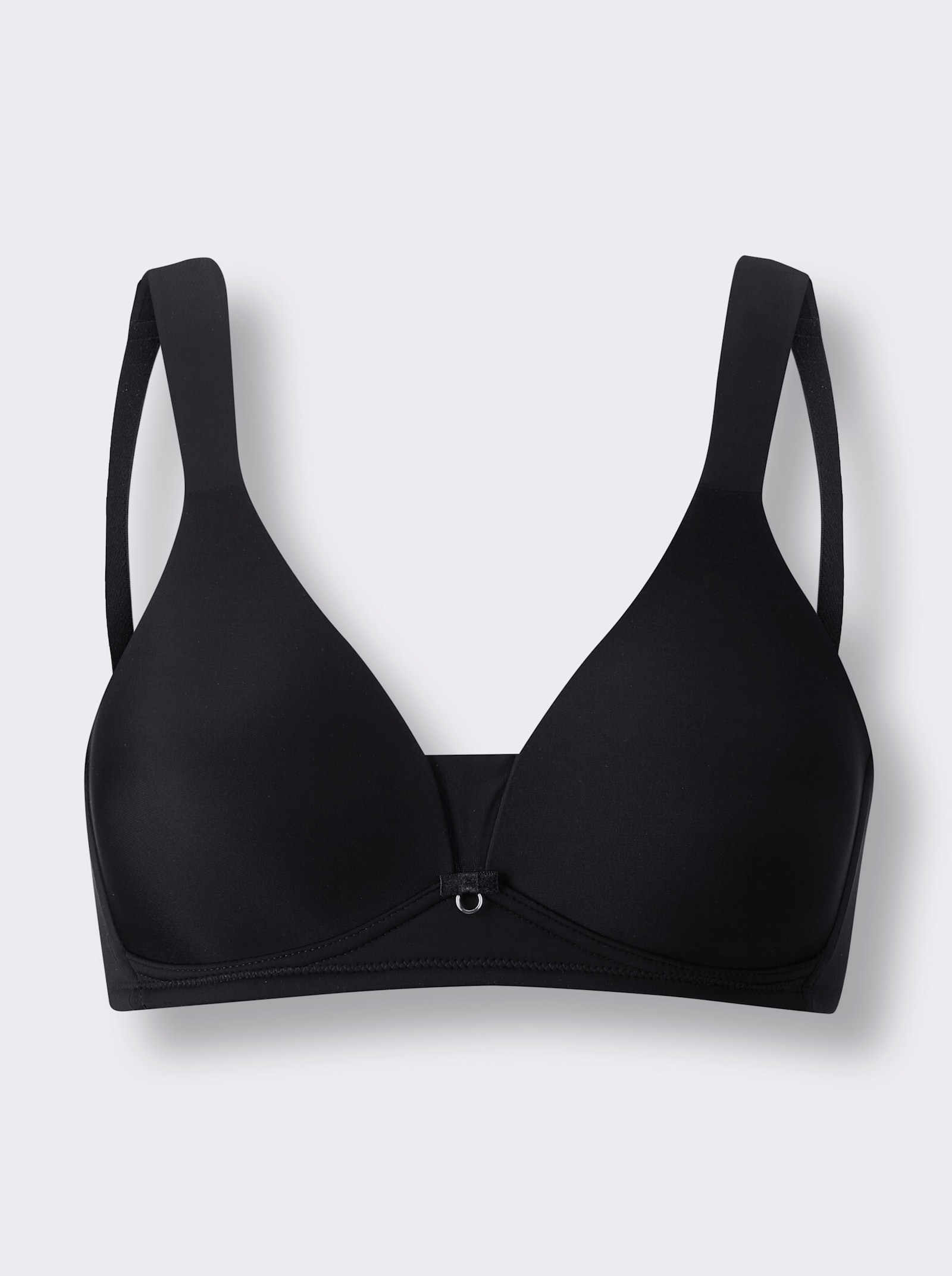 Viania T-Shirt-BH ohne Bügel mit Zierschleife - schwarz