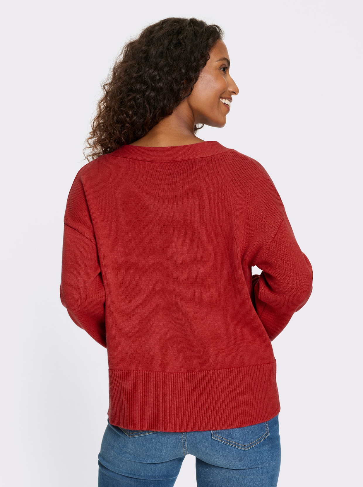 heine Strickjacke - erdbeere