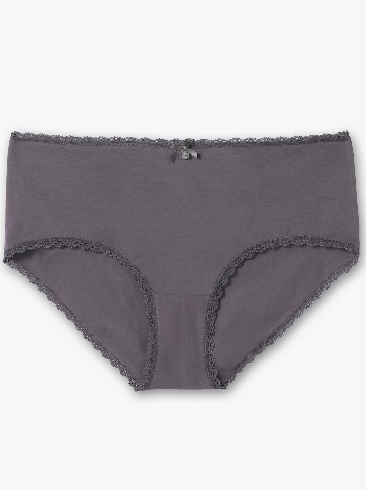 sheego Panty long - graphite + orchidée