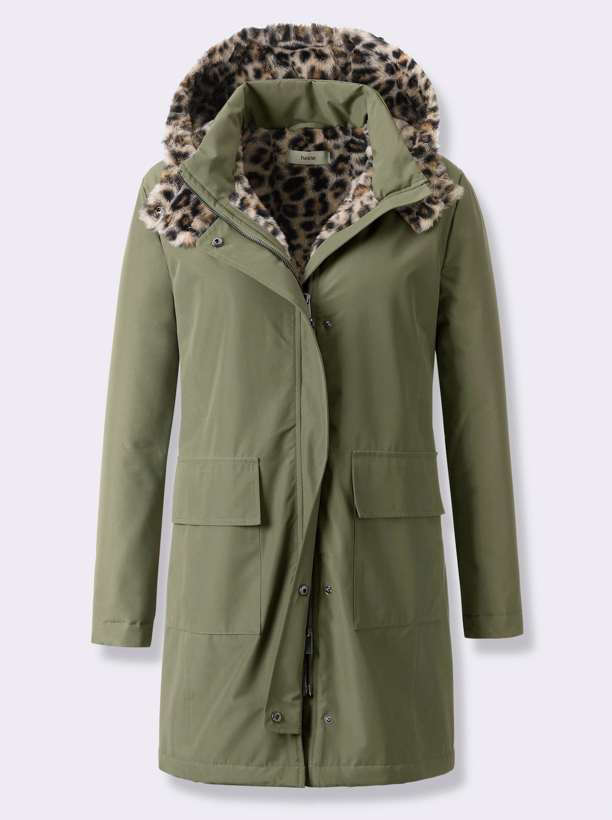 heine Functionele parka - kaki