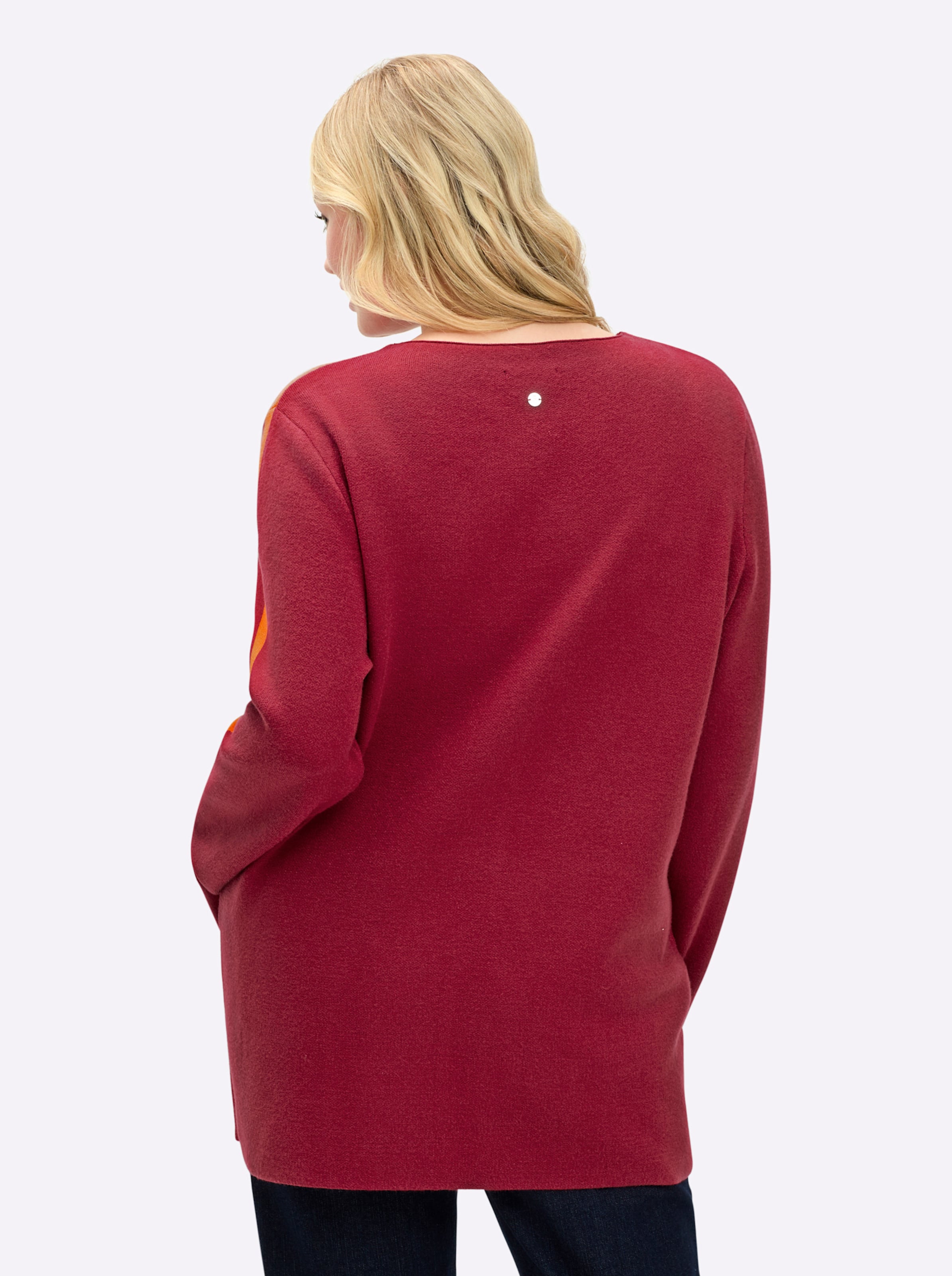 Sheego Damen Kirsche Orange Strickpullover "Pullover" von Baur - Bild 5