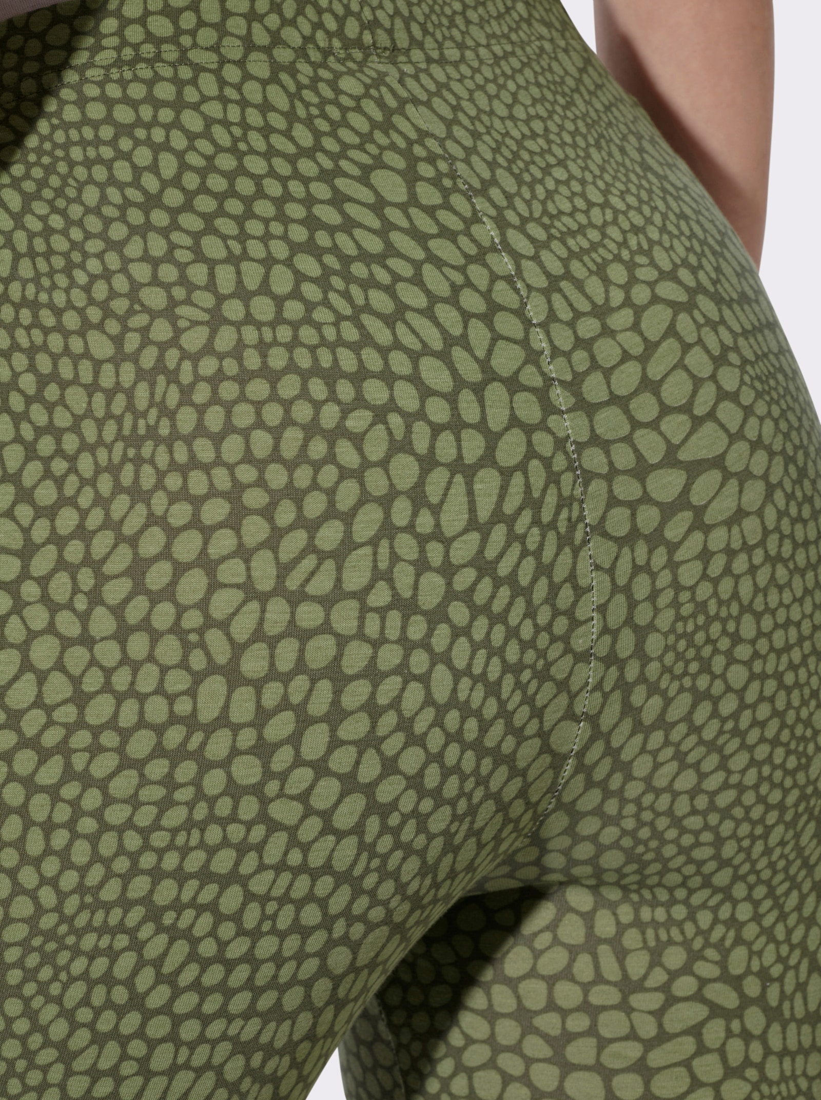 Leggings in verschiedenen Animal-Dessins - khaki-schilf-bedruckt
