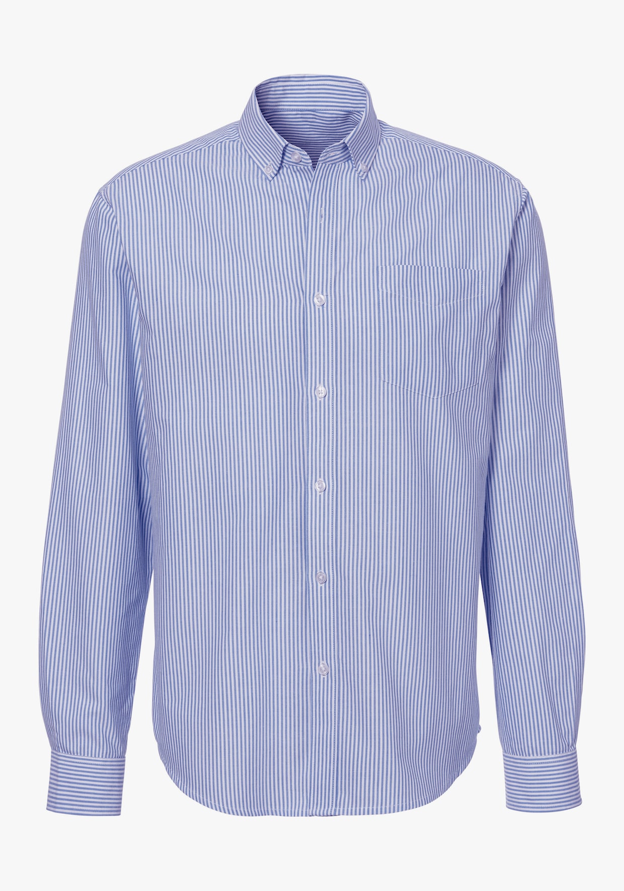 H.I.S Overhemd met lange mouwen - blauw/wit