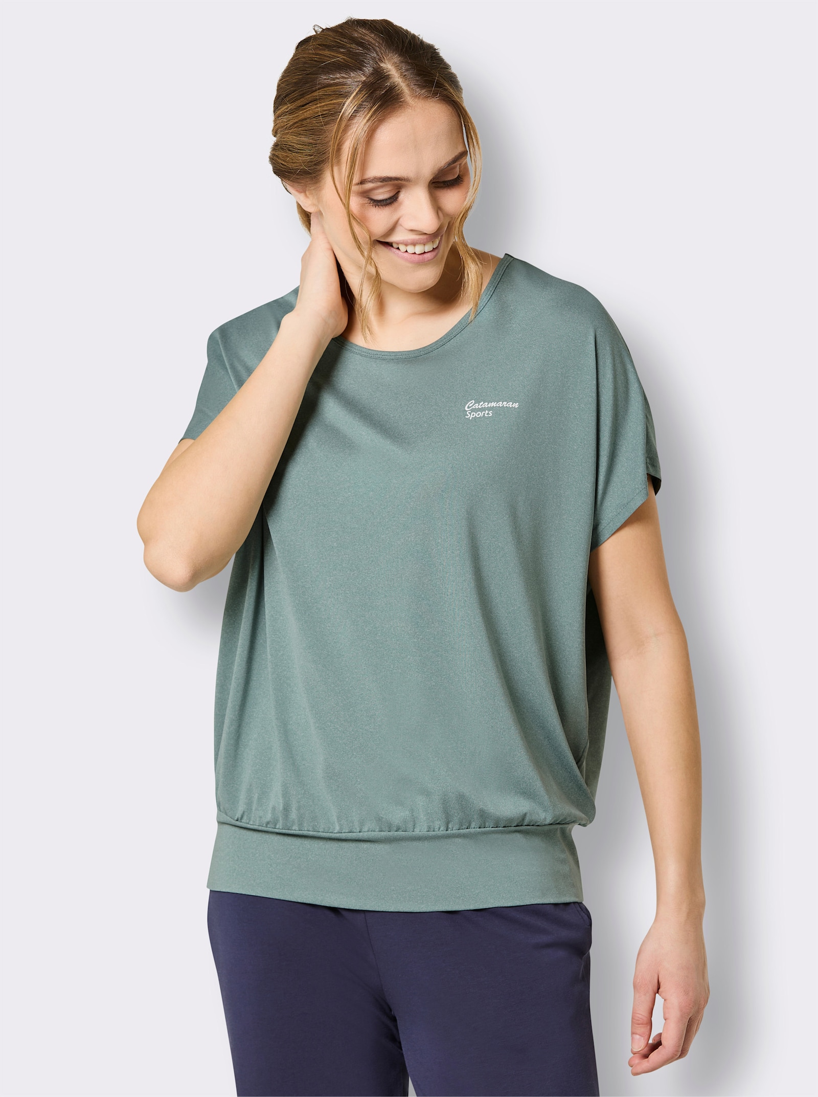 Catamaran Sports Funktionsshirt , atmungsaktiv und schnell trocknend - jade-meliert