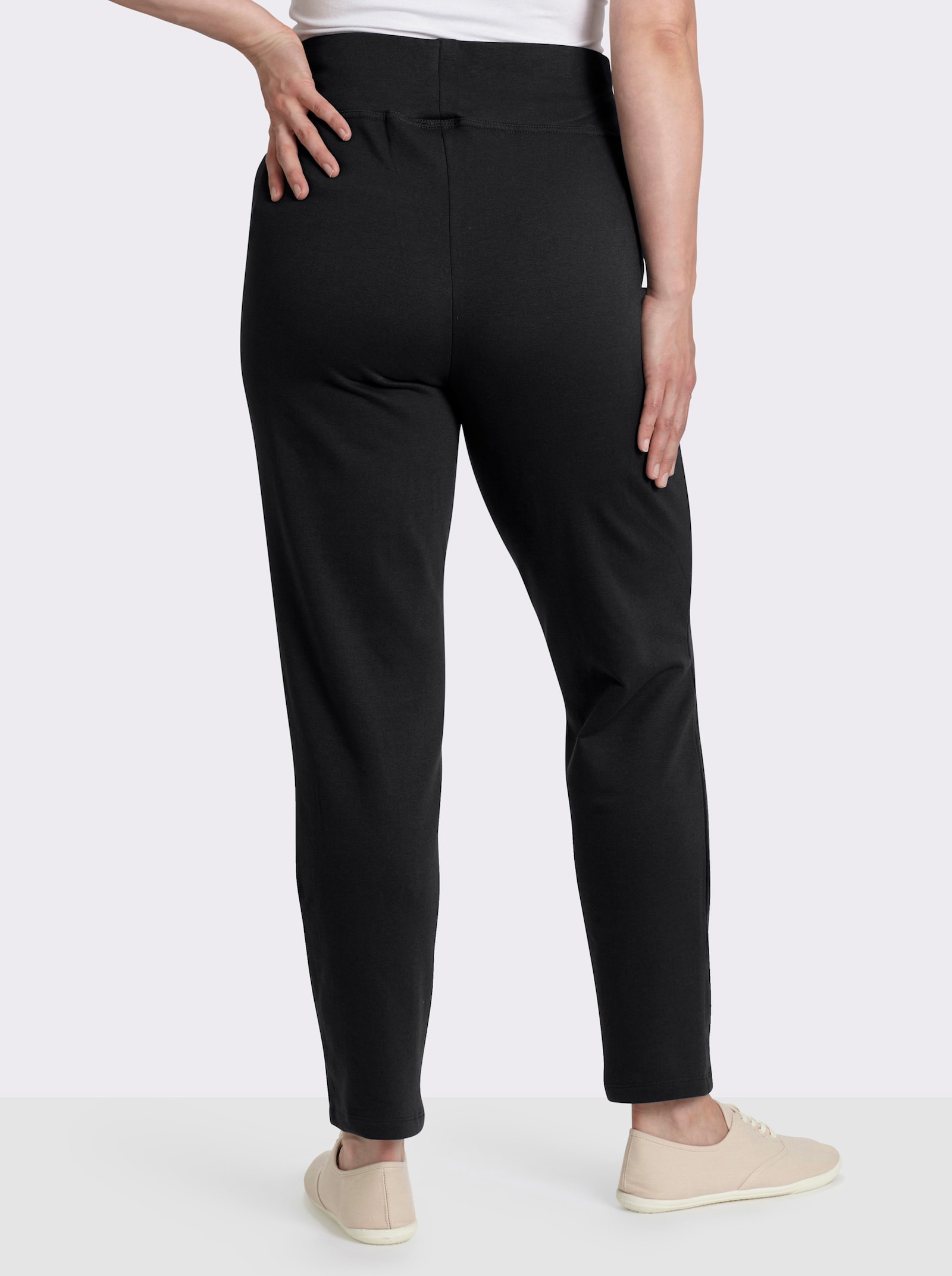 Sweatleggings mit weich angerauter Innenseite - schwarz