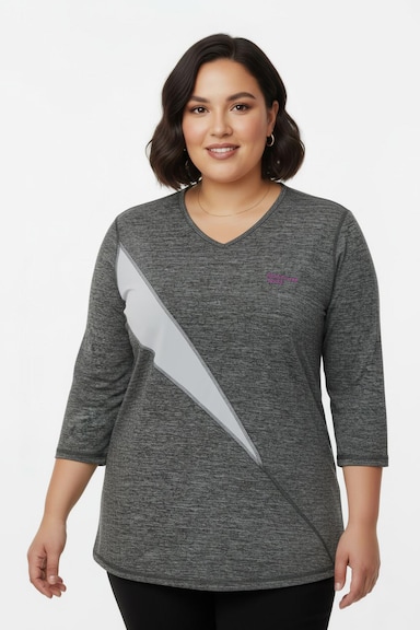Catamaran Sports Funktionsshirt - grau-meliert-weiß