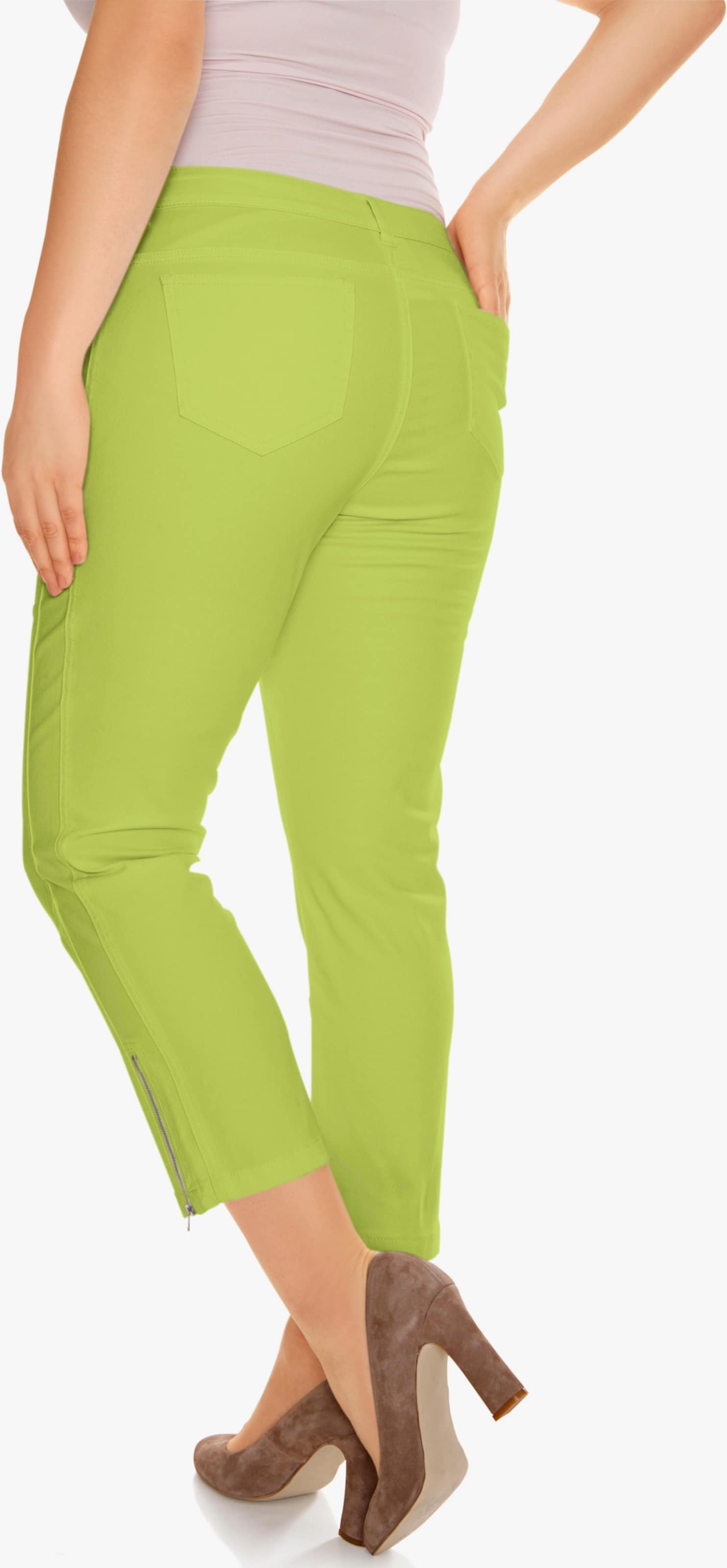 heine Röhrenhose mit Bauchweg-Einsatz vorn - kiwi