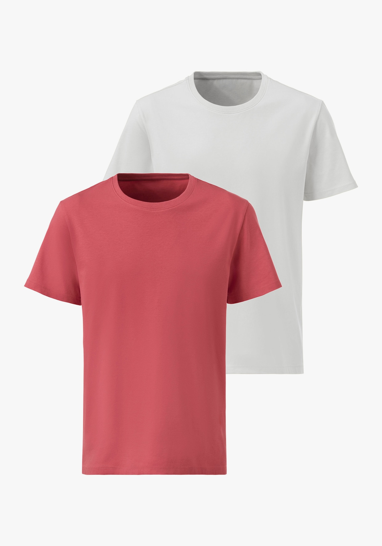 AUTHENTIC LE JOGGER T-shirt - koraal/wit
